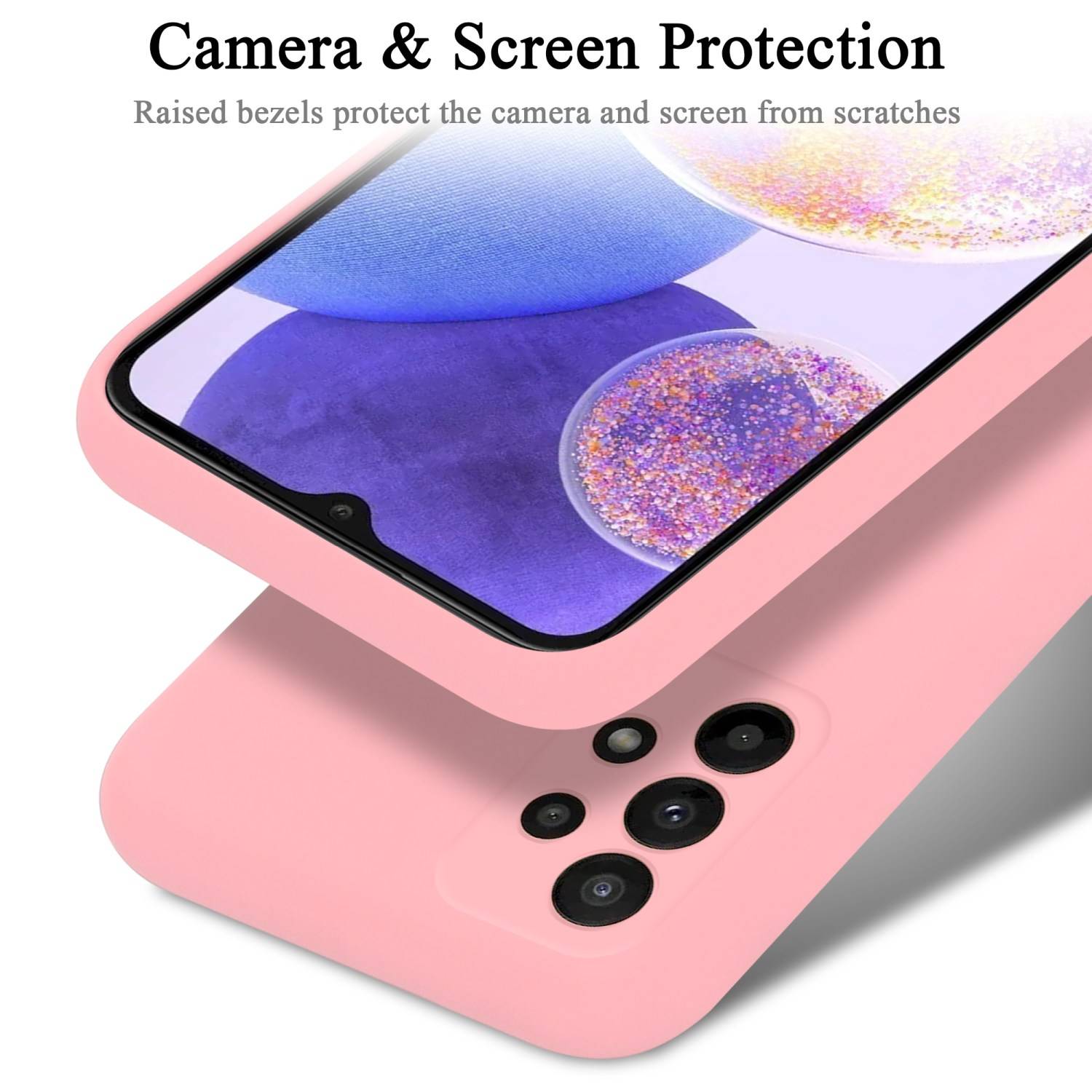 Cadorabo Schutzhülle für Samsung Galaxy A23 4G Hülle in Rosa Handyhülle Case Cover TPU Etui
