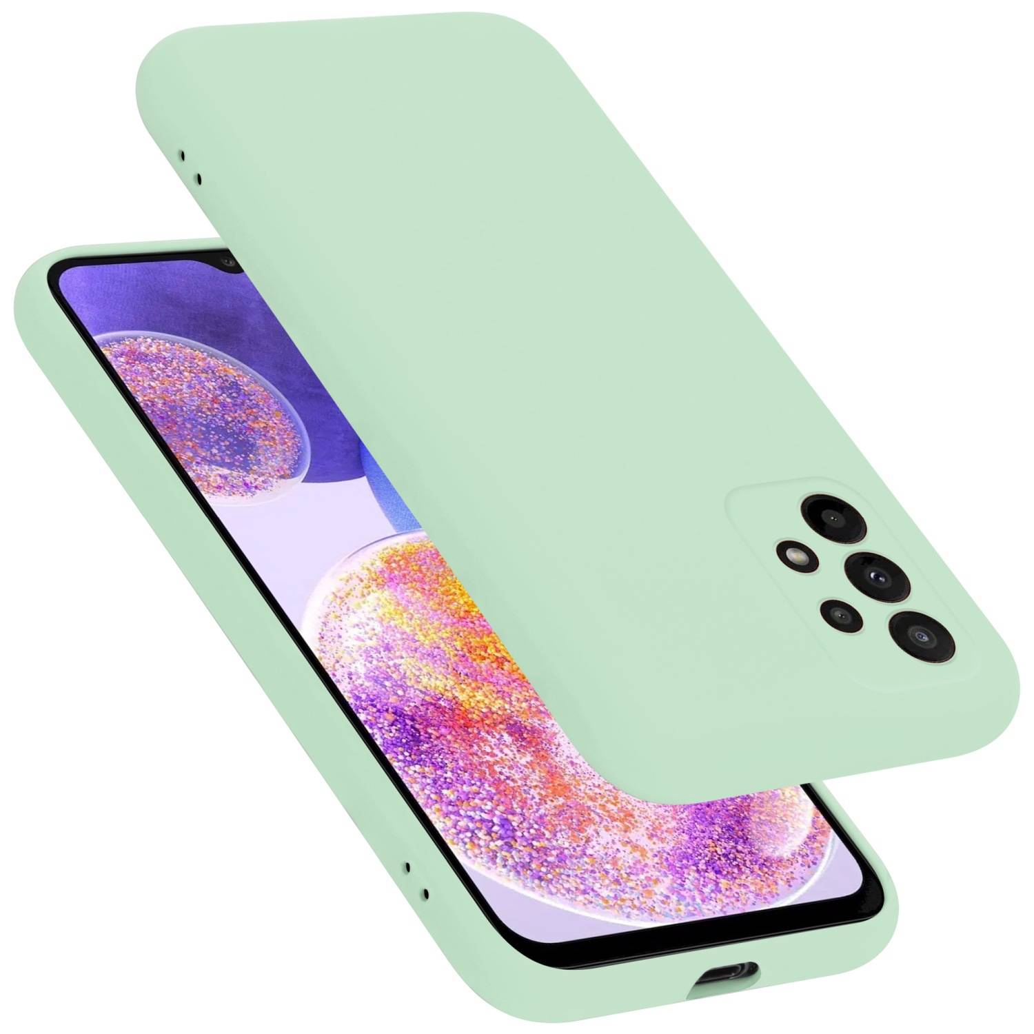 Cadorabo Schutzhülle für Samsung Galaxy A23 4G Hülle in Grün Handyhülle Case Cover TPU Etui