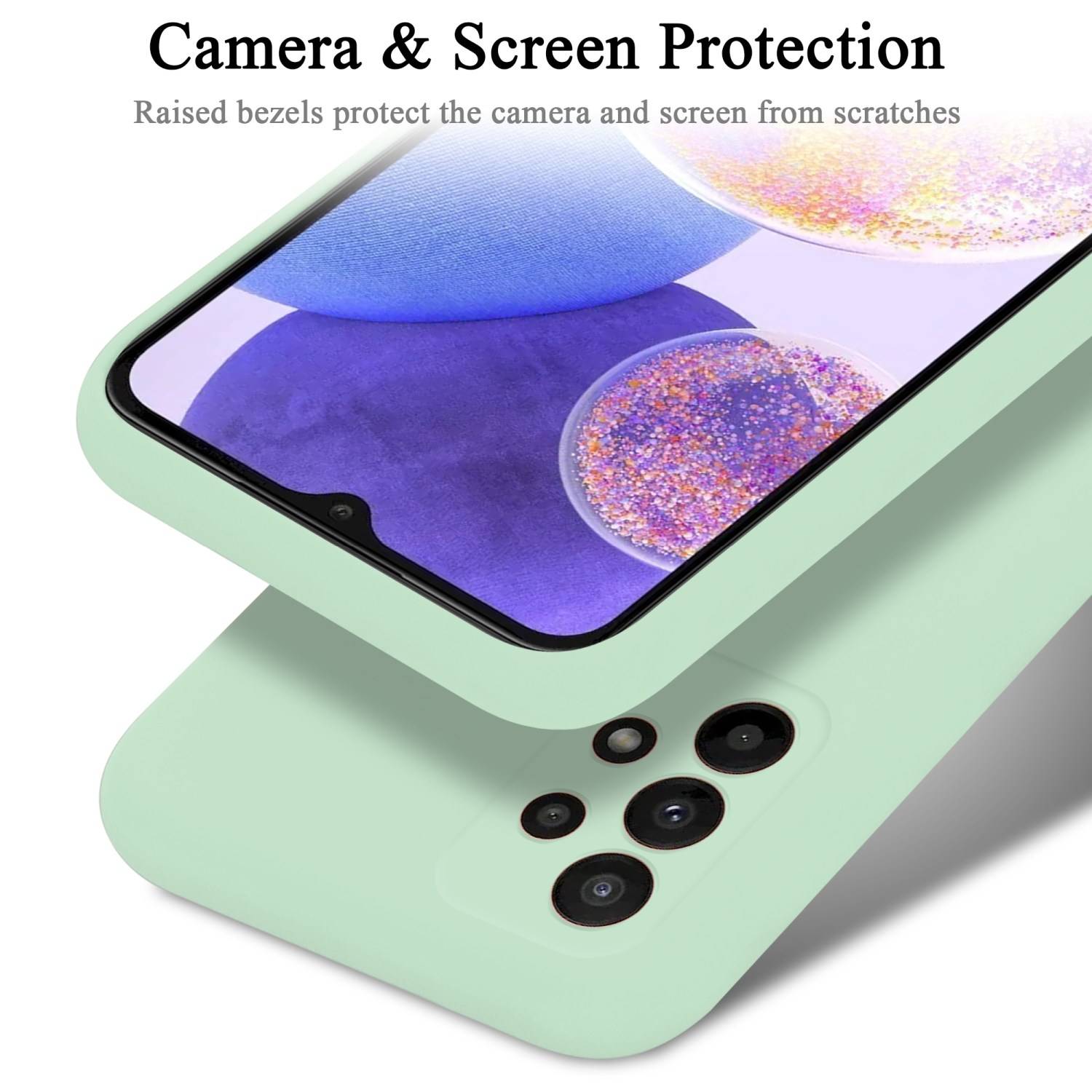 Cadorabo Schutzhülle für Samsung Galaxy A23 4G Hülle in Grün Handyhülle Case Cover TPU Etui