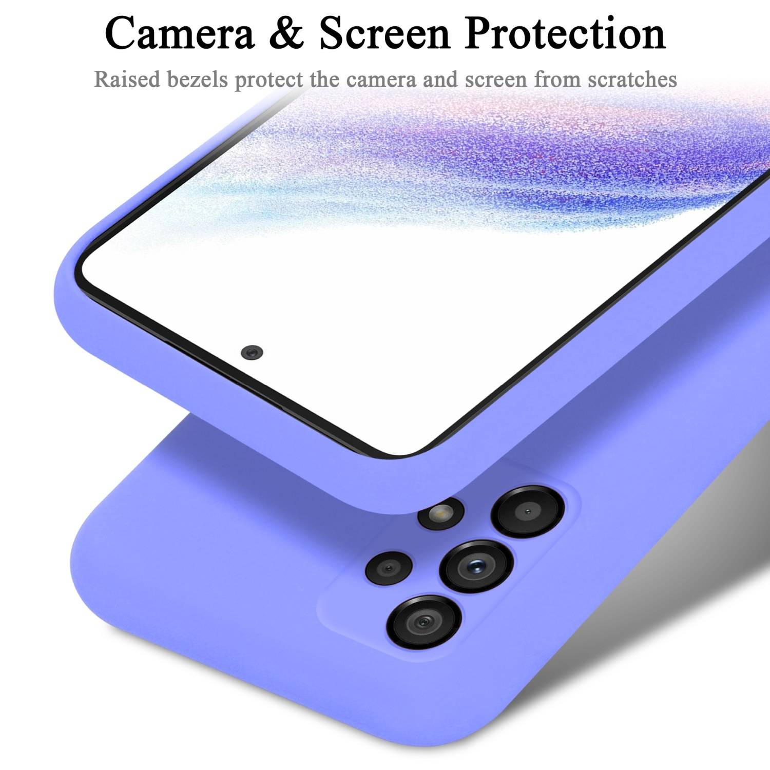 Cadorabo Schutzhülle für Samsung Galaxy A53 5G Hülle in Lila Handyhülle Case Cover TPU Etui