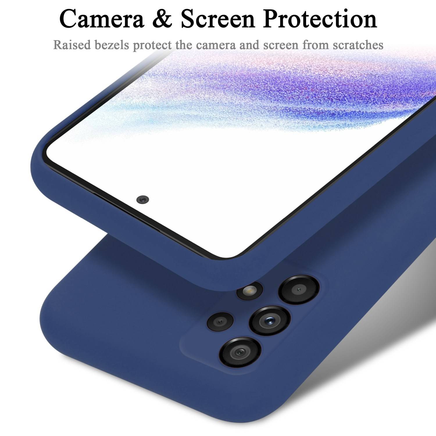Cadorabo Schutzhülle für Samsung Galaxy A53 5G Hülle in Blau Handyhülle Case Cover TPU Etui
