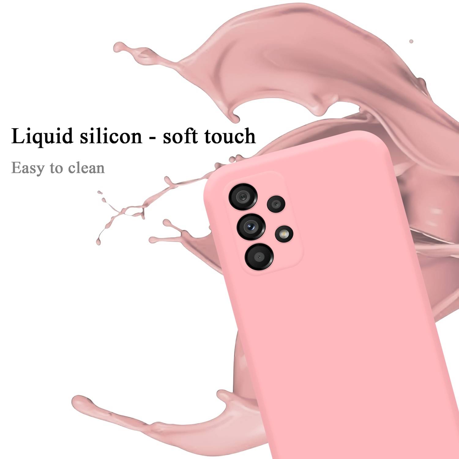 Cadorabo Schutzhülle für Samsung Galaxy A53 5G Hülle in Rosa Handyhülle Case Cover TPU Etui
