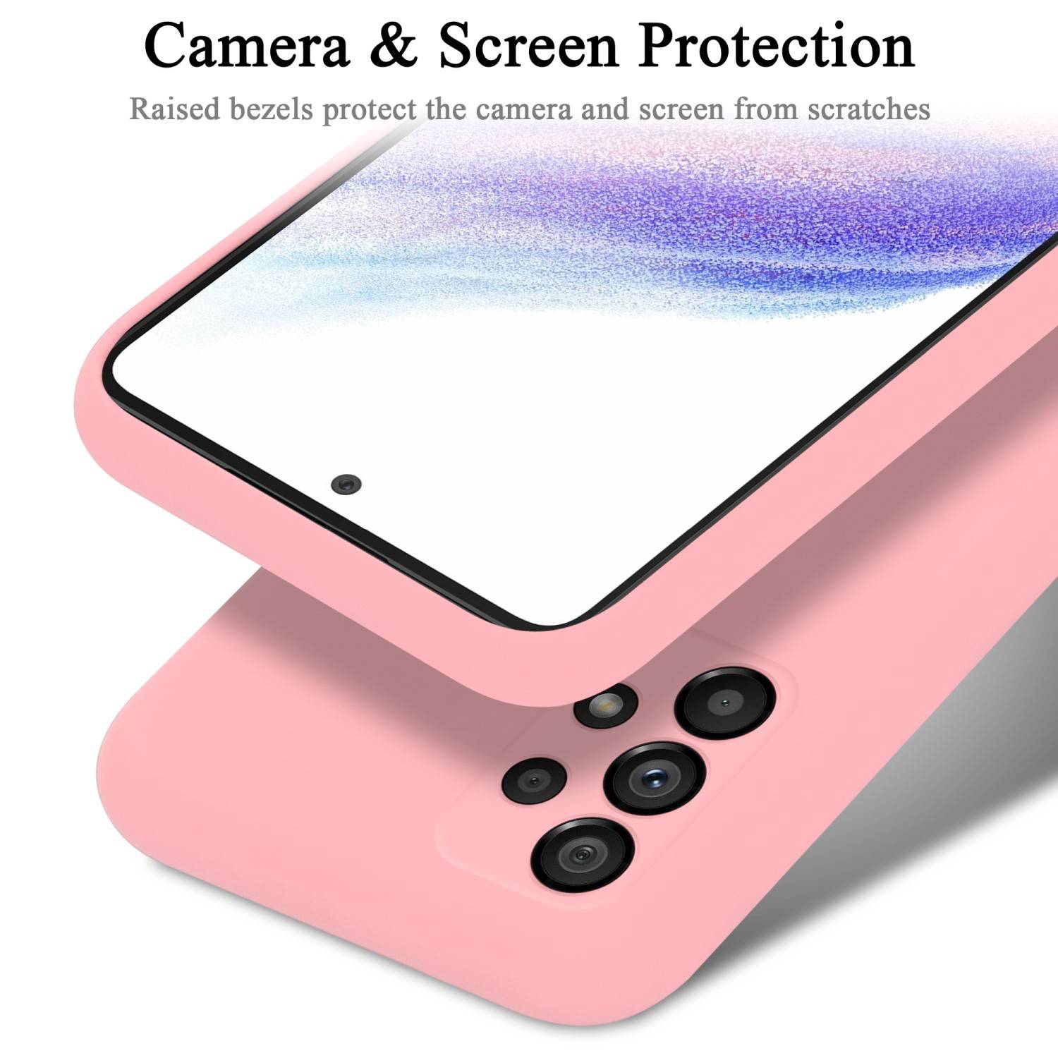 Cadorabo Schutzhülle für Samsung Galaxy A53 5G Hülle in Rosa Handyhülle Case Cover TPU Etui