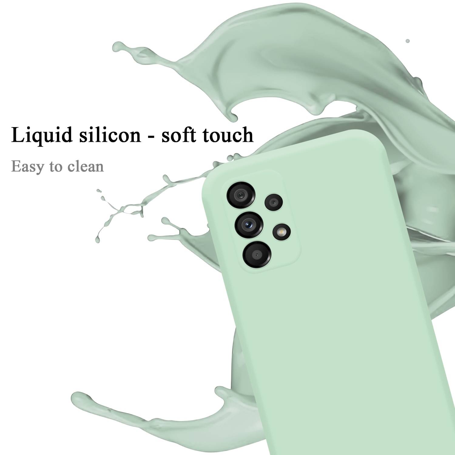 Cadorabo Schutzhülle für Samsung Galaxy A53 5G Hülle in Grün Handyhülle Case Cover TPU Etui