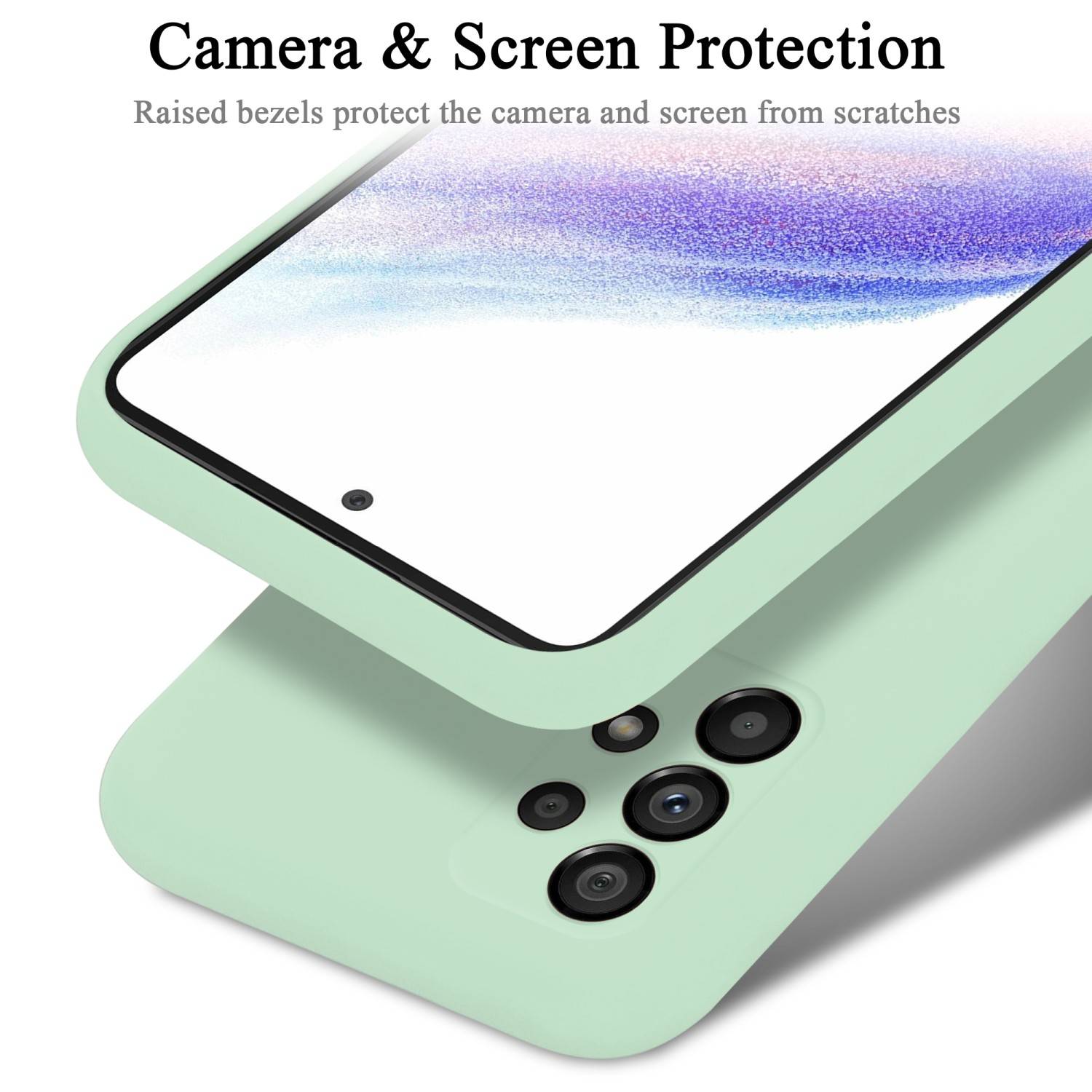 Cadorabo Schutzhülle für Samsung Galaxy A53 5G Hülle in Grün Handyhülle Case Cover TPU Etui