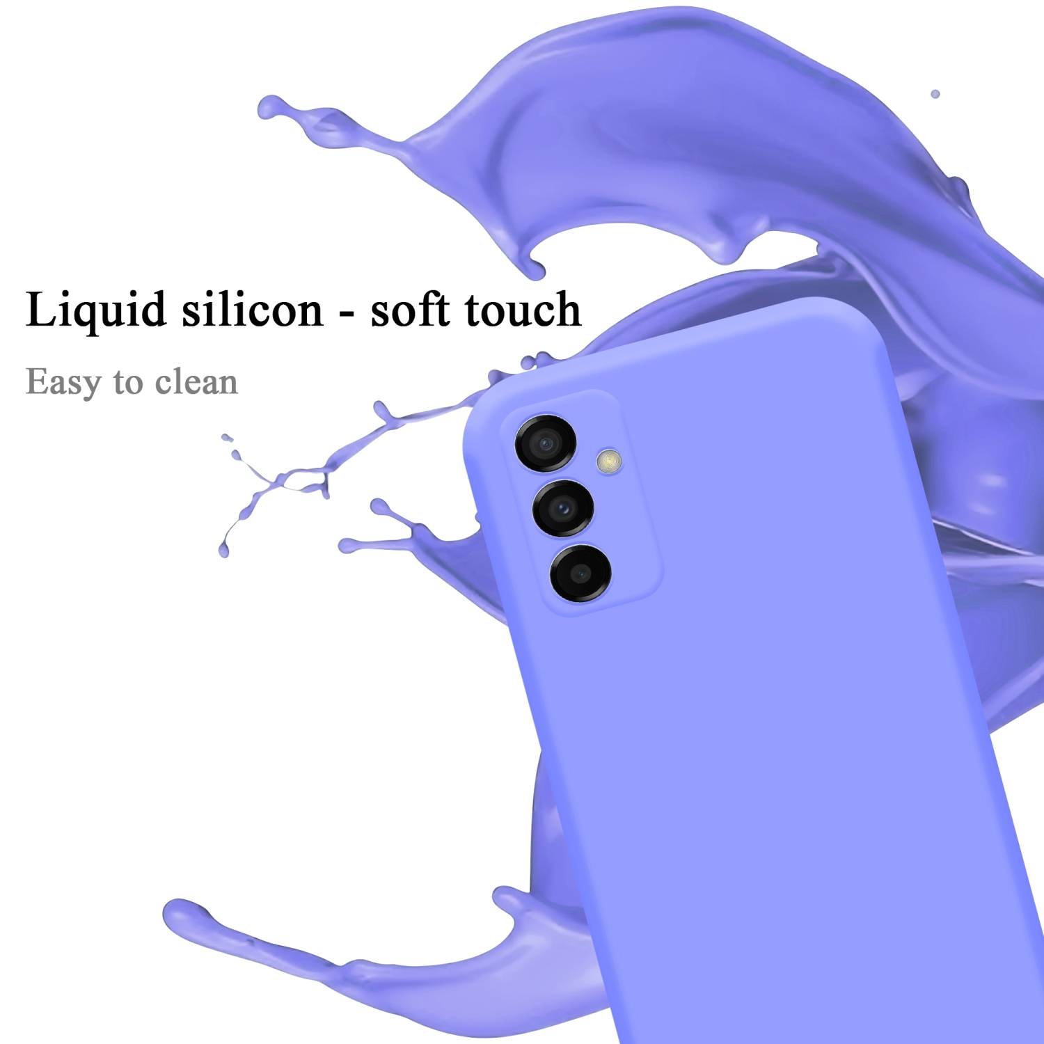 Cadorabo Schutzhülle für Samsung Galaxy M23 5G Hülle in Lila Handyhülle Case Cover TPU Etui