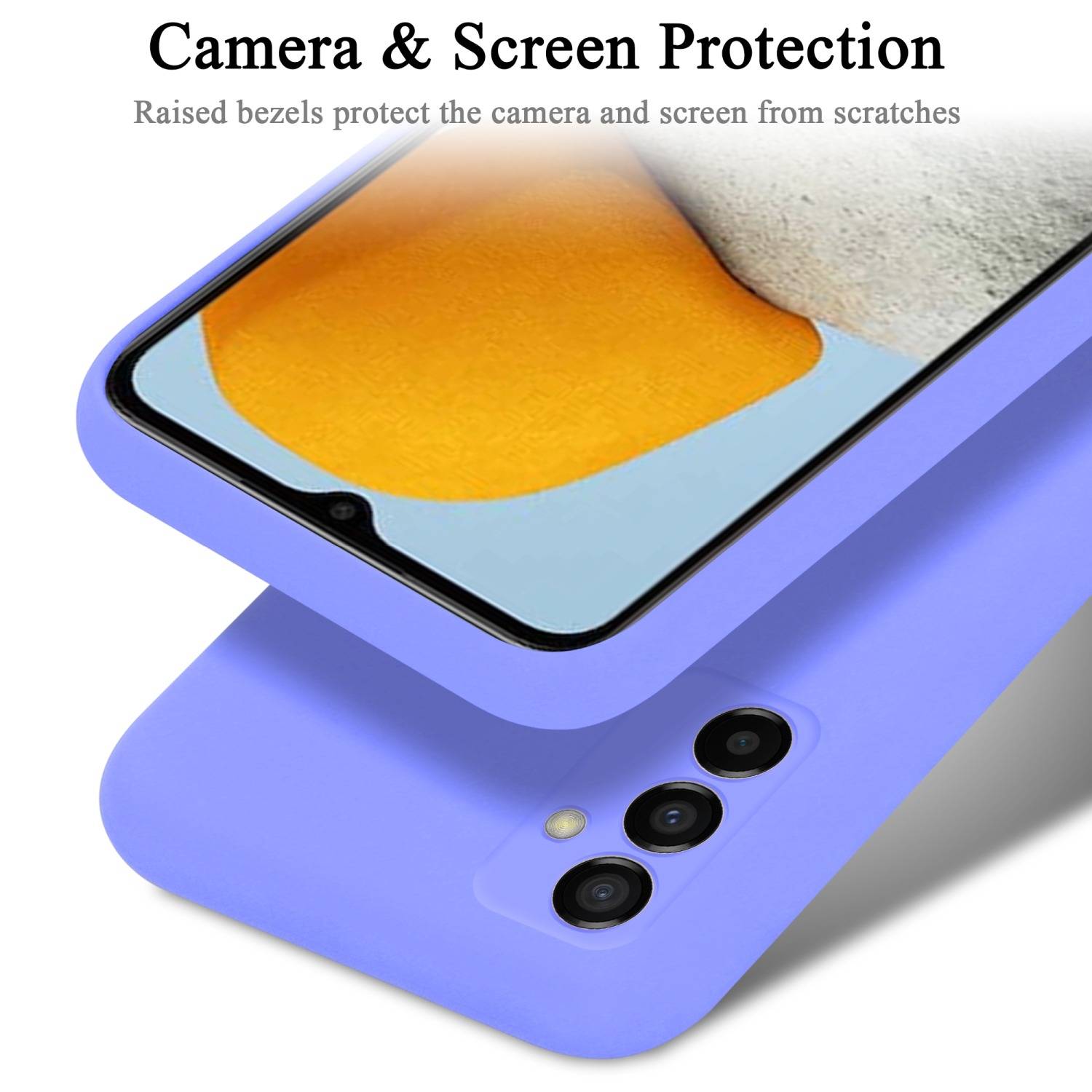 Cadorabo Schutzhülle für Samsung Galaxy M23 5G Hülle in Lila Handyhülle Case Cover TPU Etui
