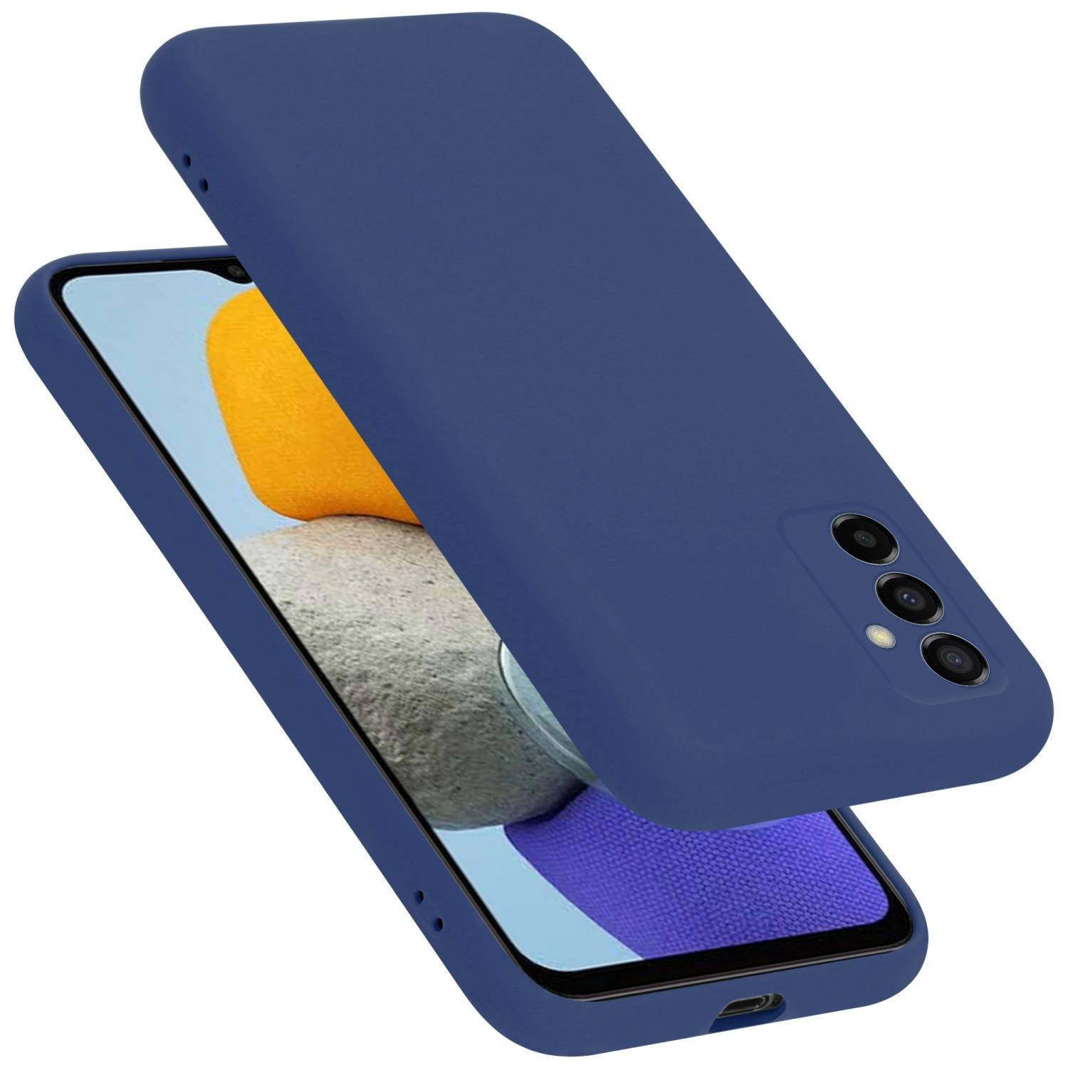 Cadorabo Schutzhülle für Samsung Galaxy M23 5G Hülle in Blau Handyhülle Case Cover TPU Etui