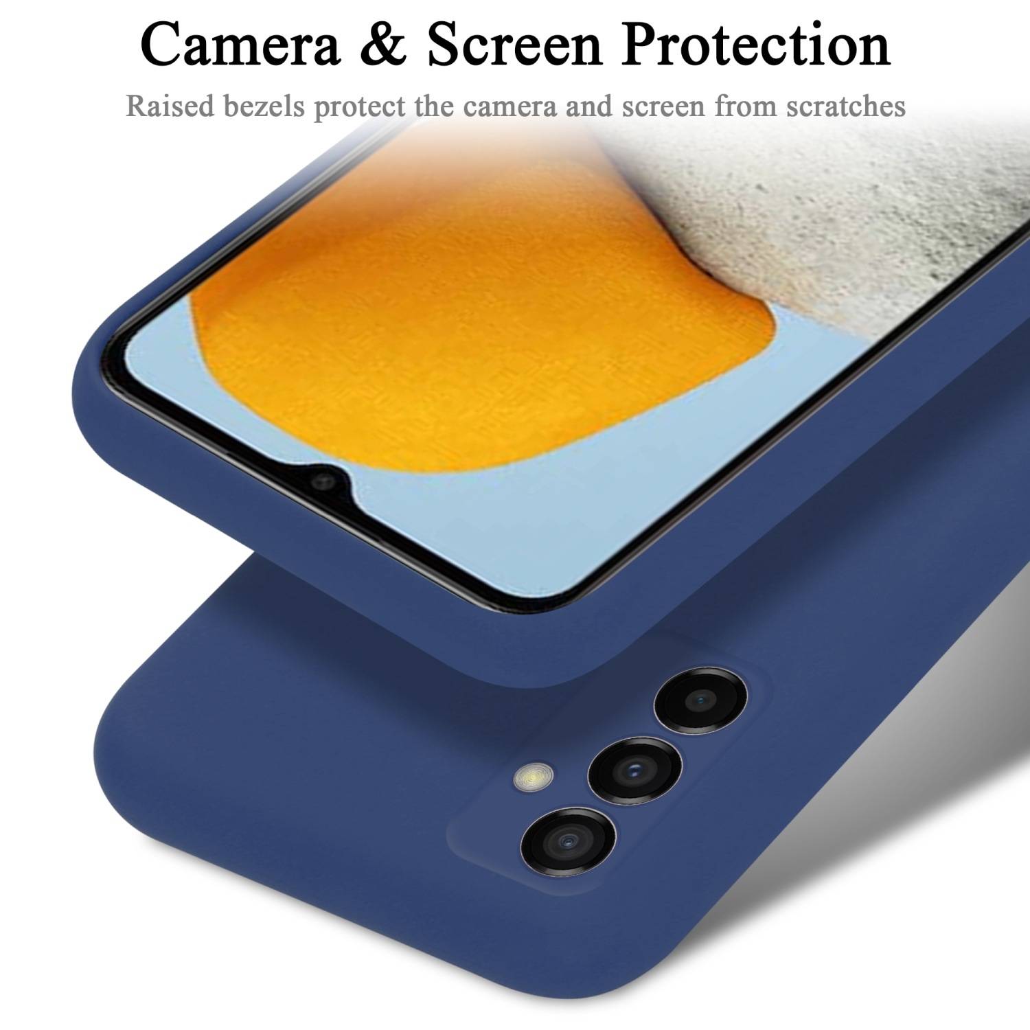 Cadorabo Schutzhülle für Samsung Galaxy M23 5G Hülle in Blau Handyhülle Case Cover TPU Etui