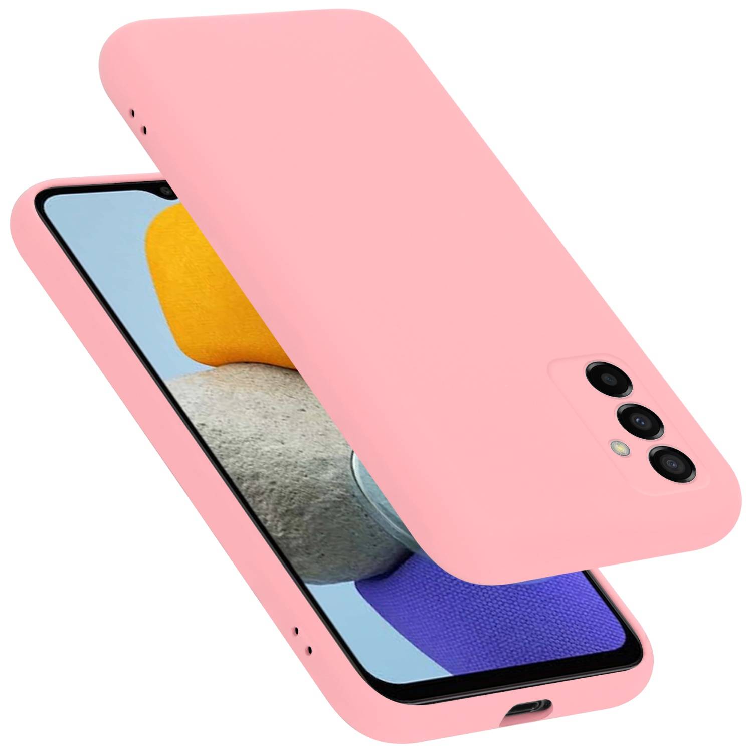 Cadorabo Schutzhülle für Samsung Galaxy M23 5G Hülle in Rosa Handyhülle Case Cover TPU Etui