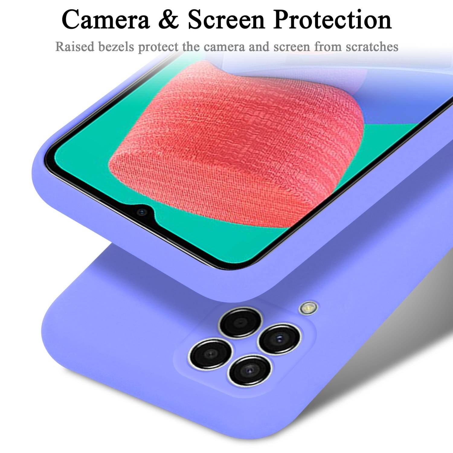 Cadorabo Schutzhülle für Samsung Galaxy M33 5G Hülle in Lila Handyhülle Case Cover TPU Etui