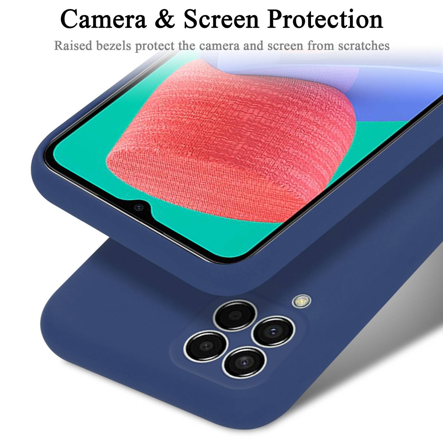 Cadorabo Schutzhülle für Samsung Galaxy M33 5G Hülle in Blau Handyhülle Case Cover TPU Etui