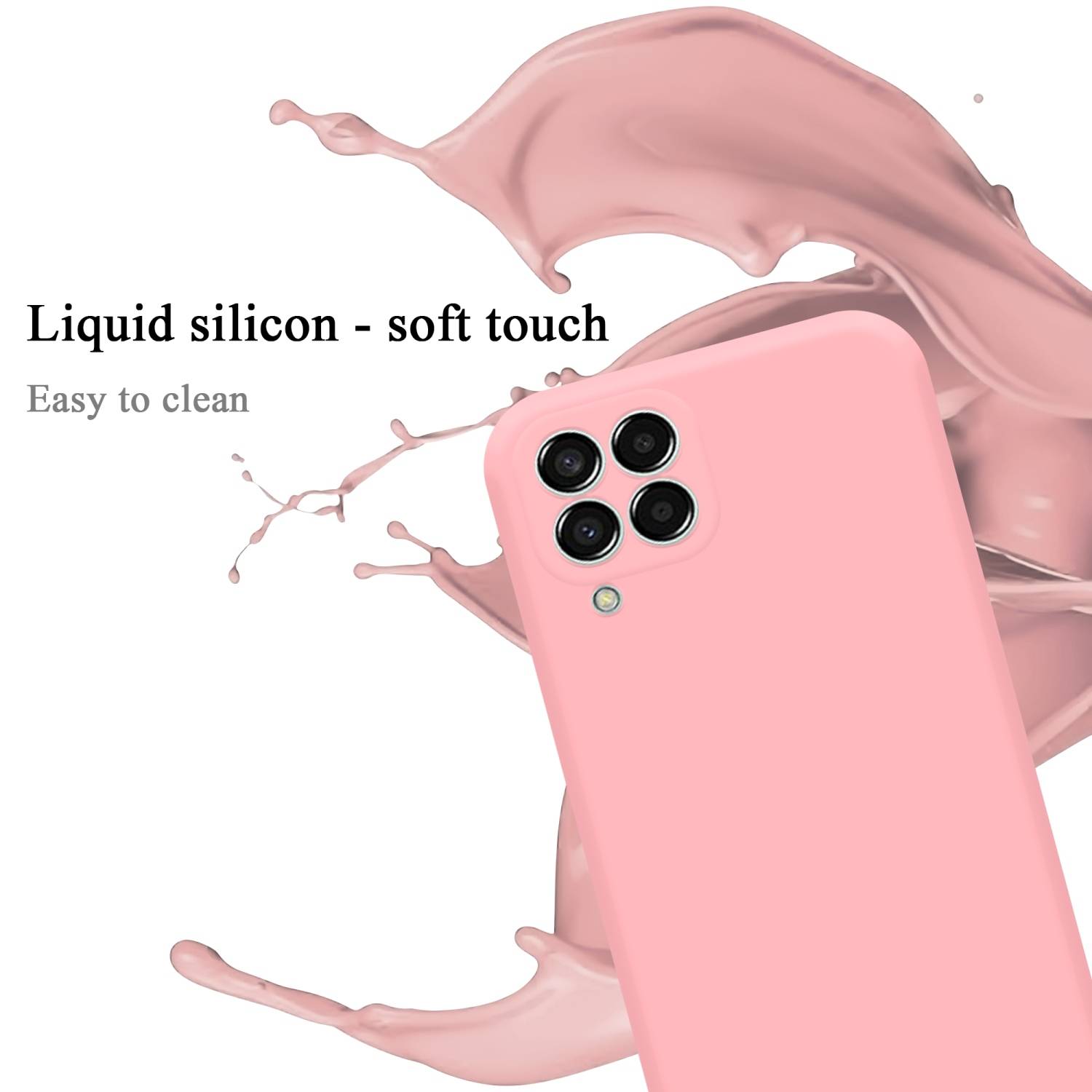 Cadorabo Schutzhülle für Samsung Galaxy M33 5G Hülle in Rosa Handyhülle Case Cover TPU Etui