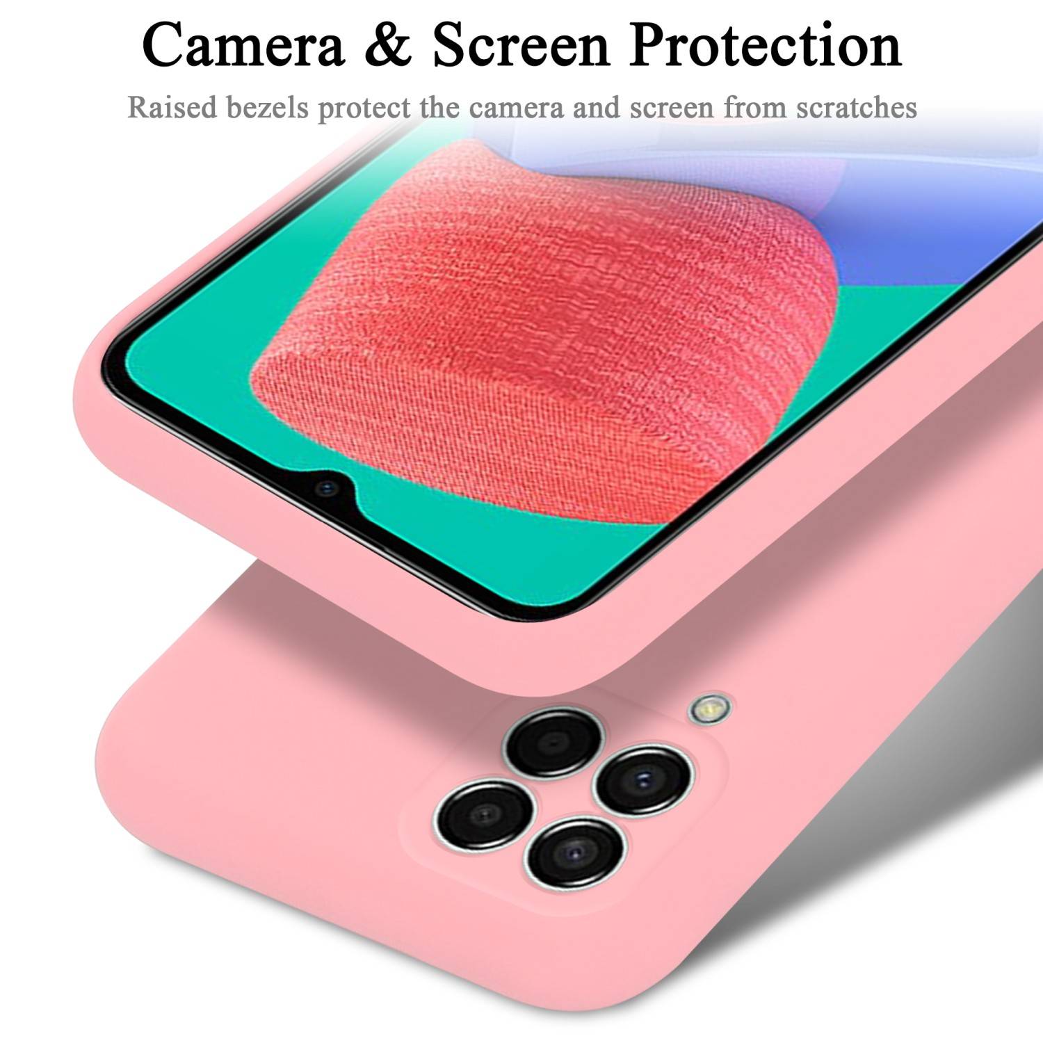 Cadorabo Schutzhülle für Samsung Galaxy M33 5G Hülle in Rosa Handyhülle Case Cover TPU Etui