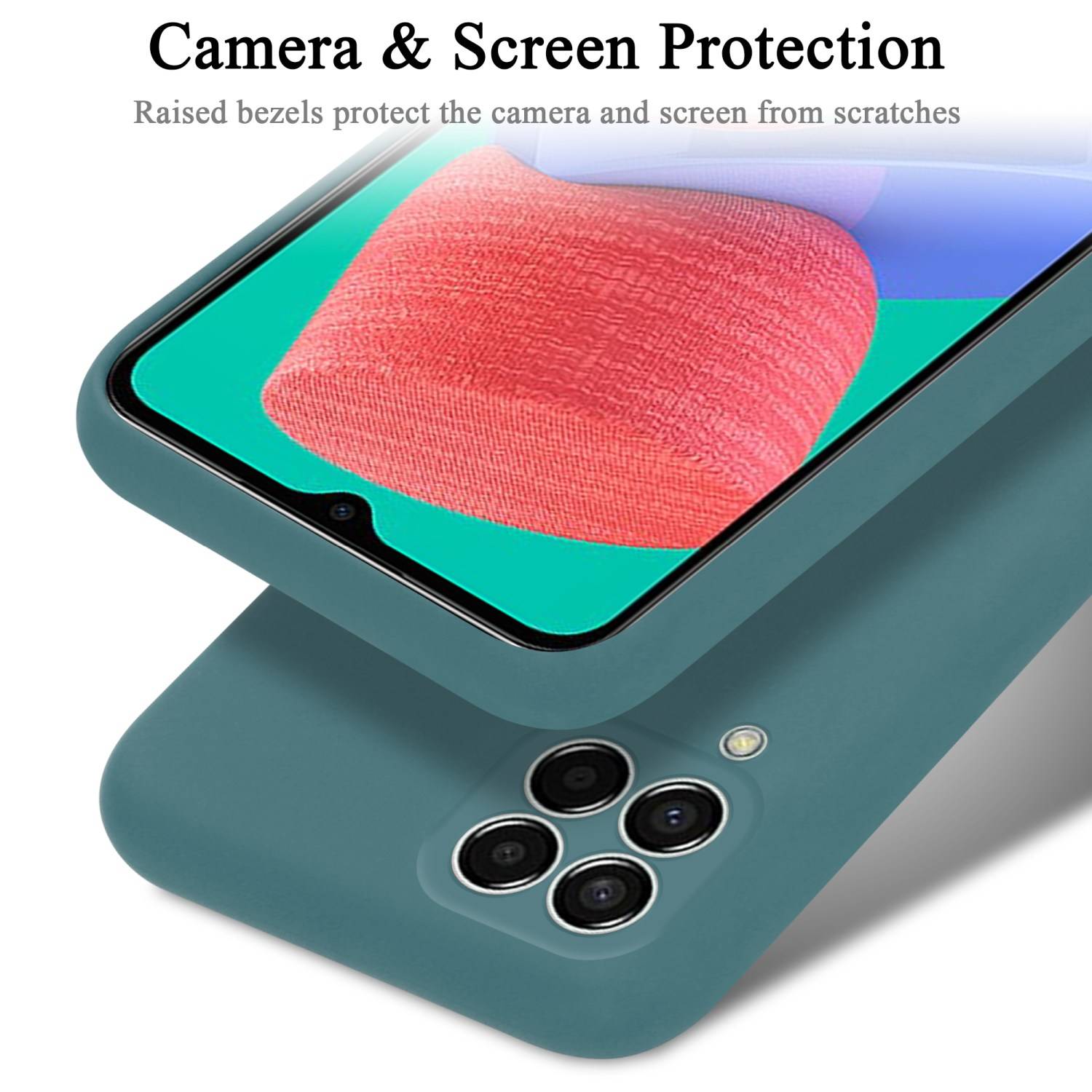 Cadorabo Schutzhülle für Samsung Galaxy M33 5G Hülle in Grün Handyhülle Case Cover TPU Etui