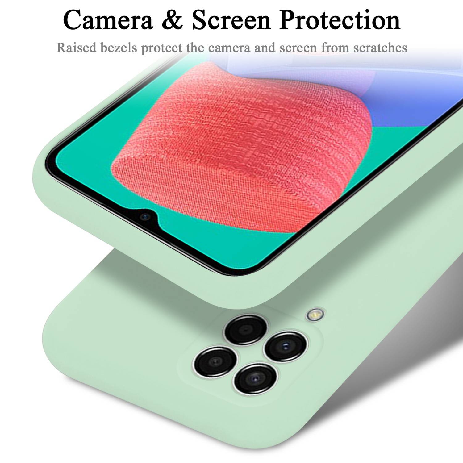 Cadorabo Schutzhülle für Samsung Galaxy M33 5G Hülle in Grün Handyhülle Case Cover TPU Etui