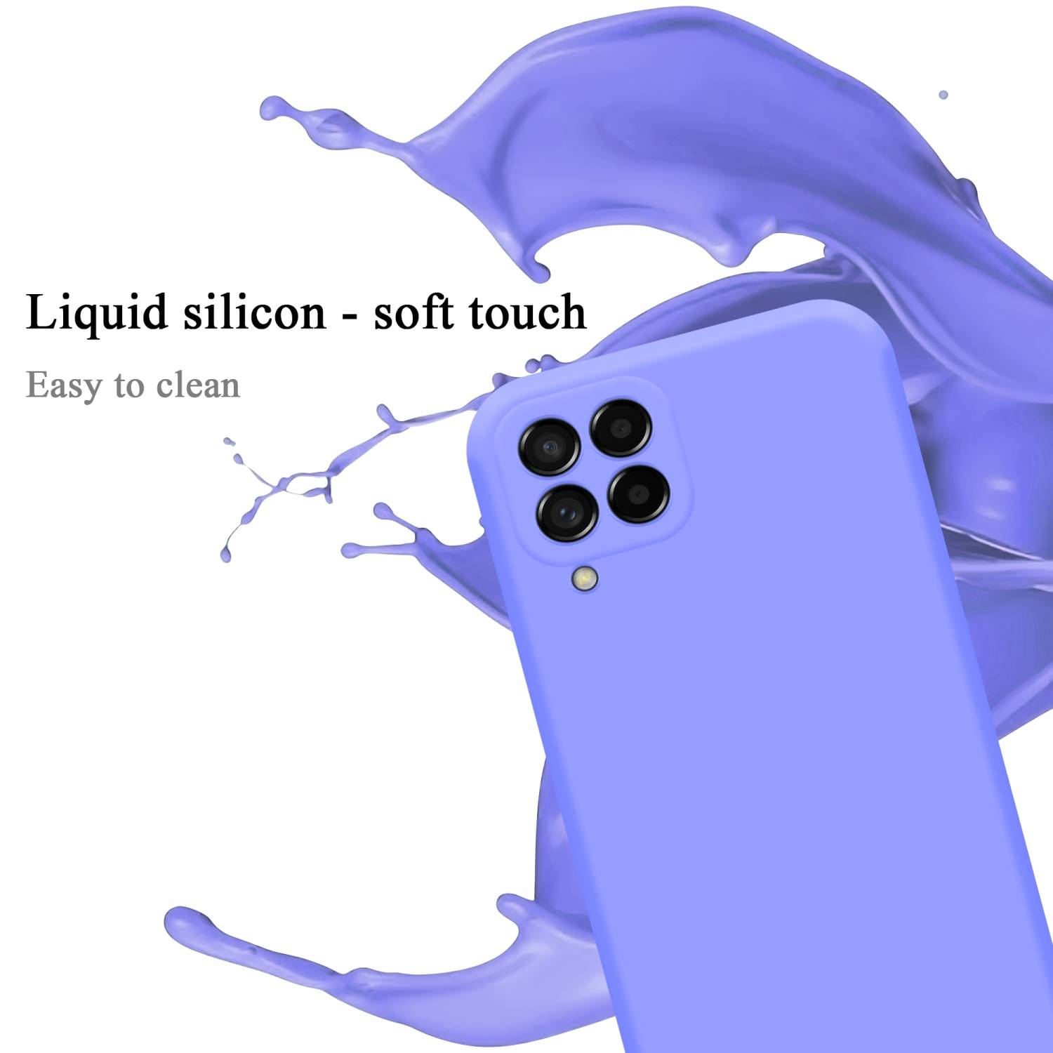 Cadorabo Schutzhülle für Samsung Galaxy M53 5G Hülle in Lila Handyhülle Case Cover TPU Etui