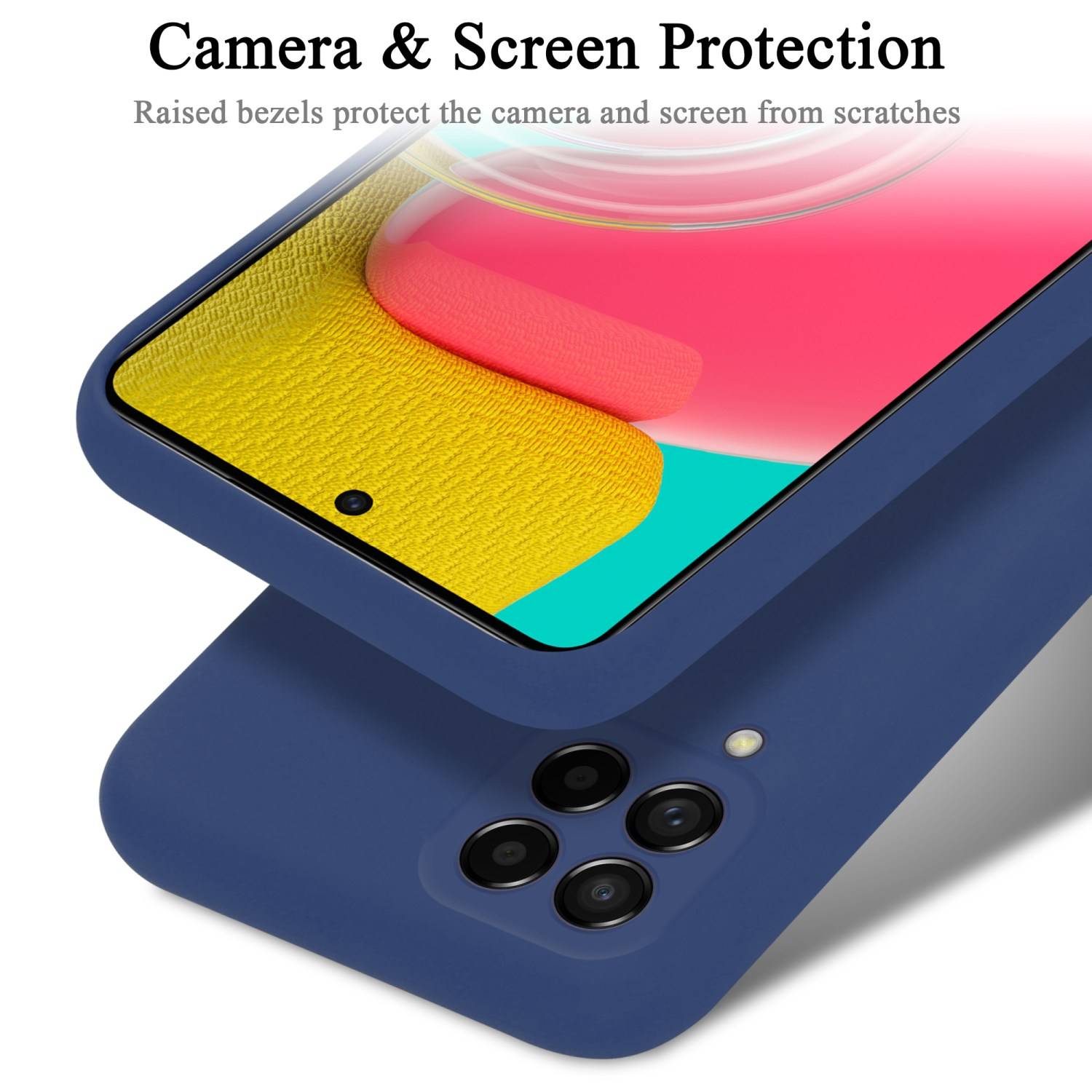 Cadorabo Schutzhülle für Samsung Galaxy M53 5G Hülle in Blau Handyhülle Case Cover TPU Etui