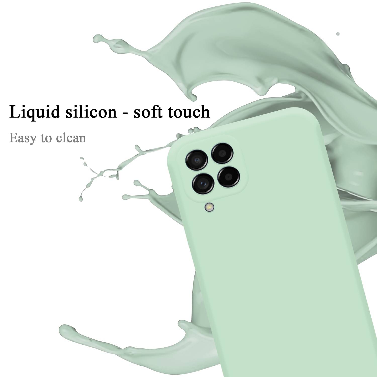Cadorabo Schutzhülle für Samsung Galaxy M53 5G Hülle in Grün Handyhülle Case Cover TPU Etui