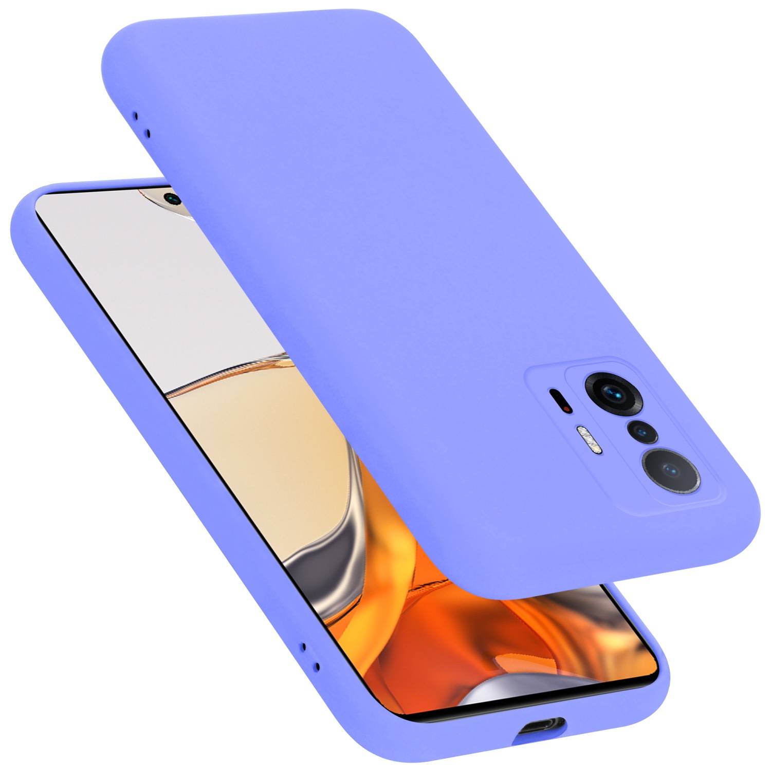 Cadorabo Schutzhülle für Xiaomi 11T / 11T PRO Hülle in Lila Handyhülle Case Cover TPU Etui