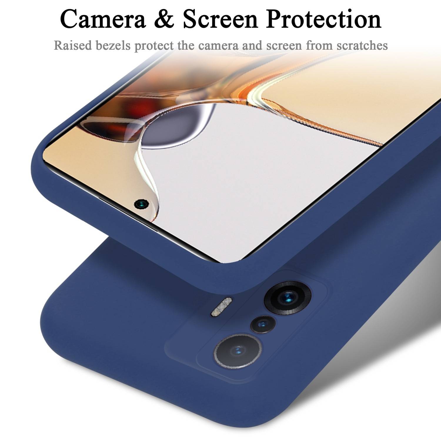 Cadorabo Schutzhülle für Xiaomi 11T / 11T PRO Hülle in Blau Handyhülle Case Cover TPU Etui