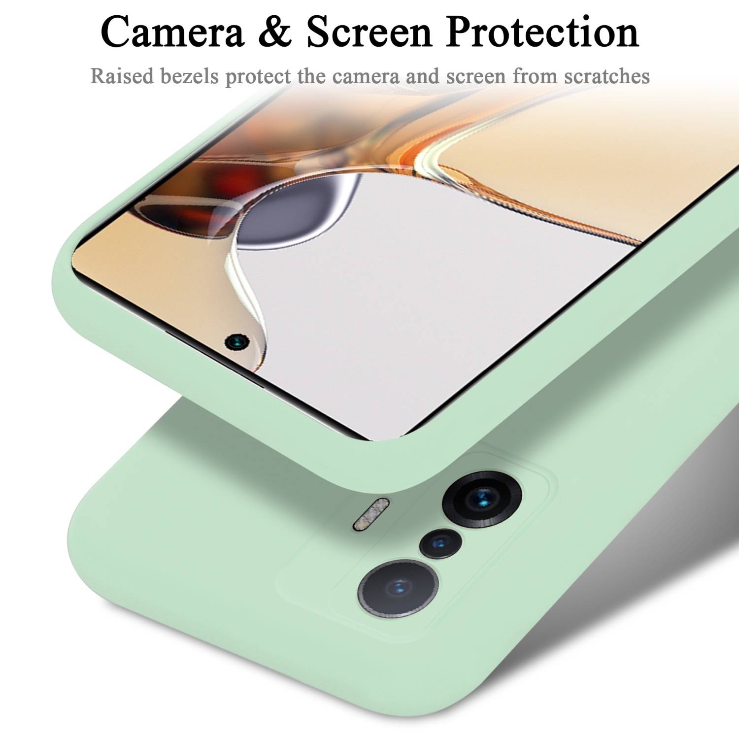 Cadorabo Schutzhülle für Xiaomi 11T / 11T PRO Hülle in Grün Handyhülle Case Cover TPU Etui