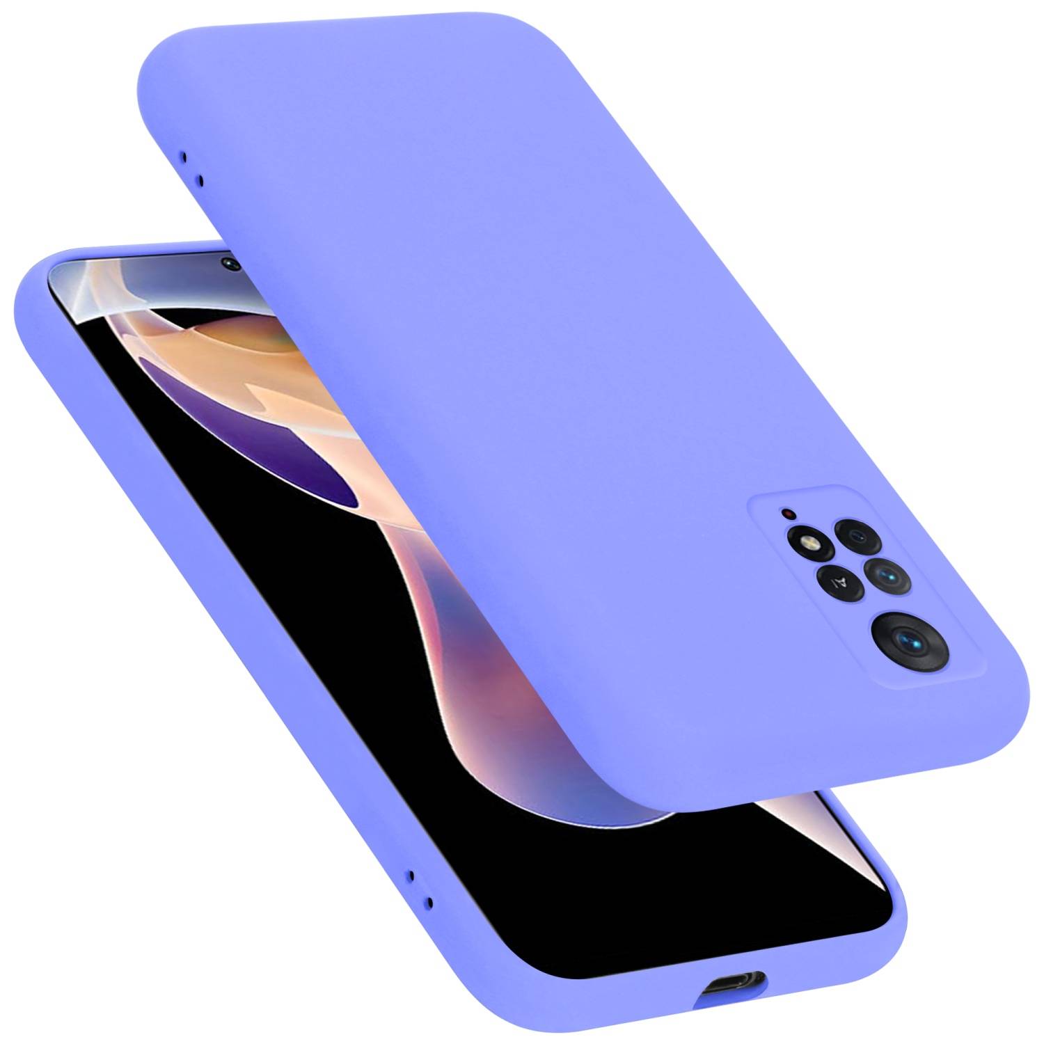 Cadorabo Schutzhülle für Xiaomi RedMi NOTE 11 PRO 4G / 5G Hülle in Lila Handyhülle Case Cover TPU Etui