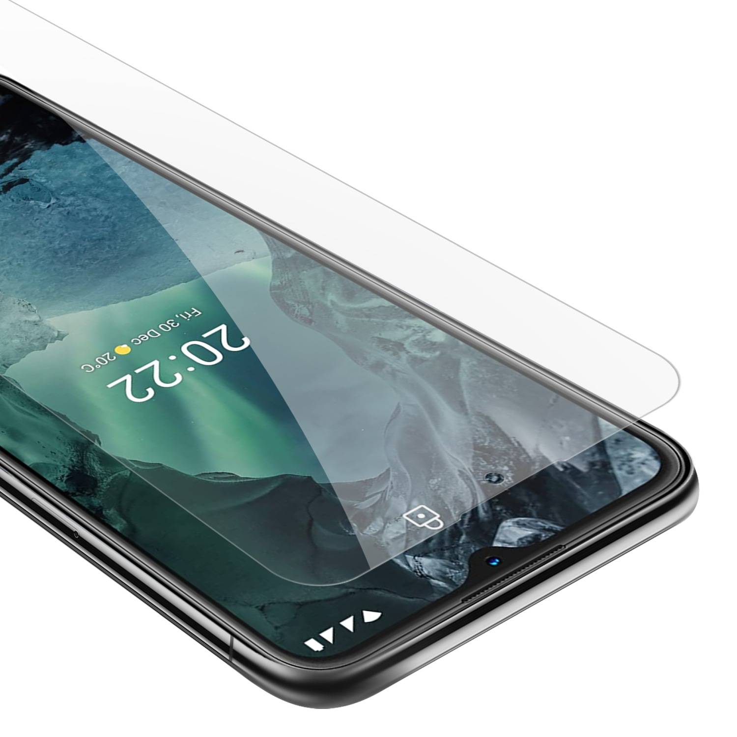 Cadorabo Panzer Folie für Nokia G11 / G21 Schutzfolie in Transparent Gehärtetes Tempered Display-Schutzglas