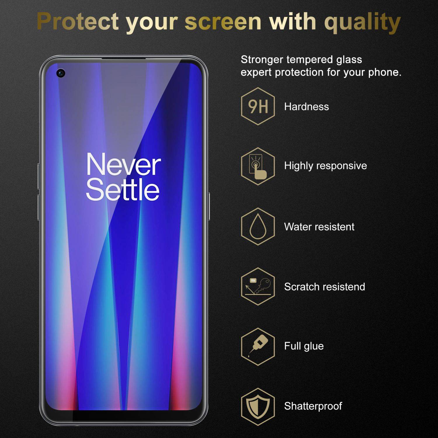 Cadorabo Panzer Folie für OnePlus Nord CE 2 5G Schutzfolie in Transparent Gehärtetes Tempered Display-Schutzglas