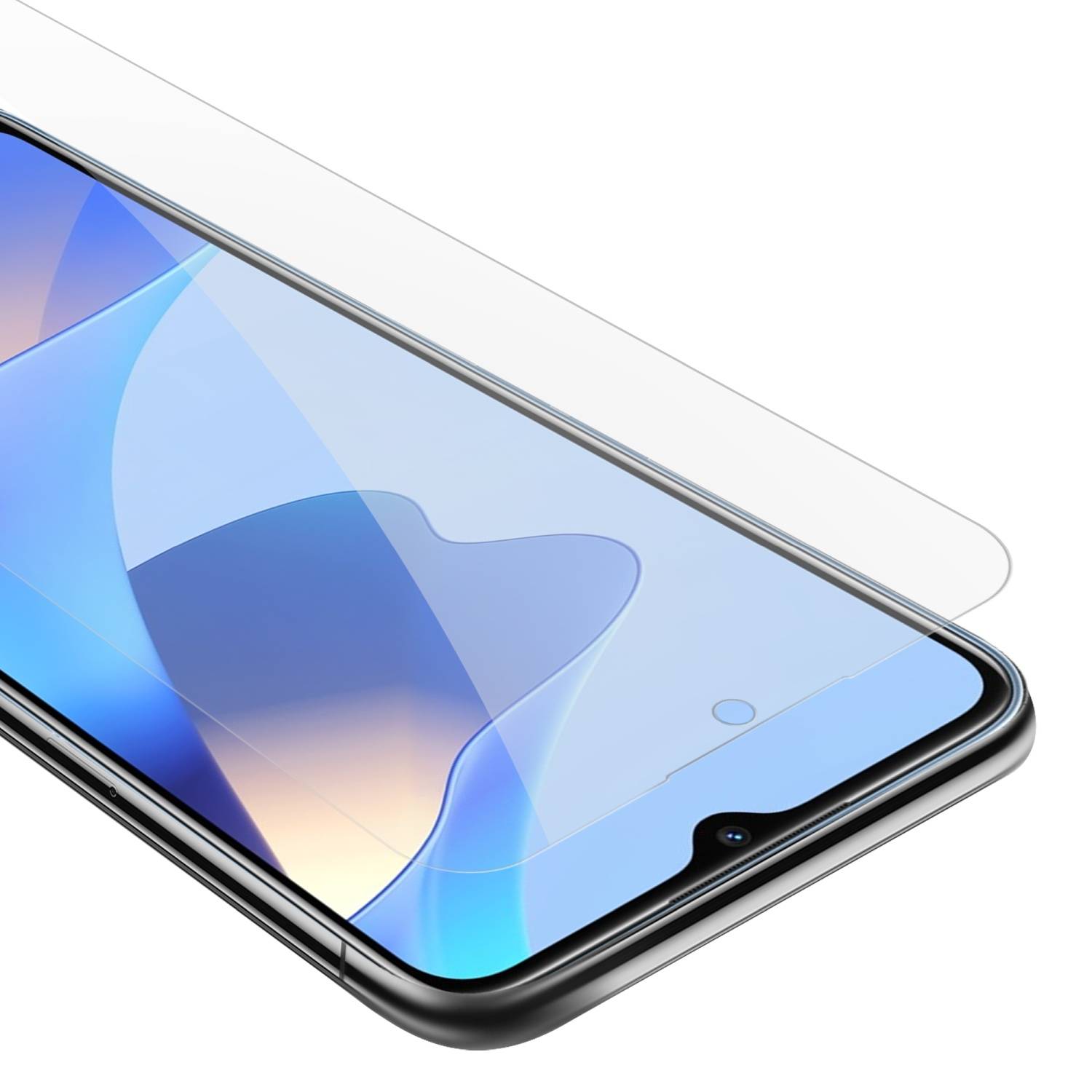 Cadorabo Panzer Folie für Oppo A16s / A54s Schutzfolie in Transparent Gehärtetes Tempered Display-Schutzglas
