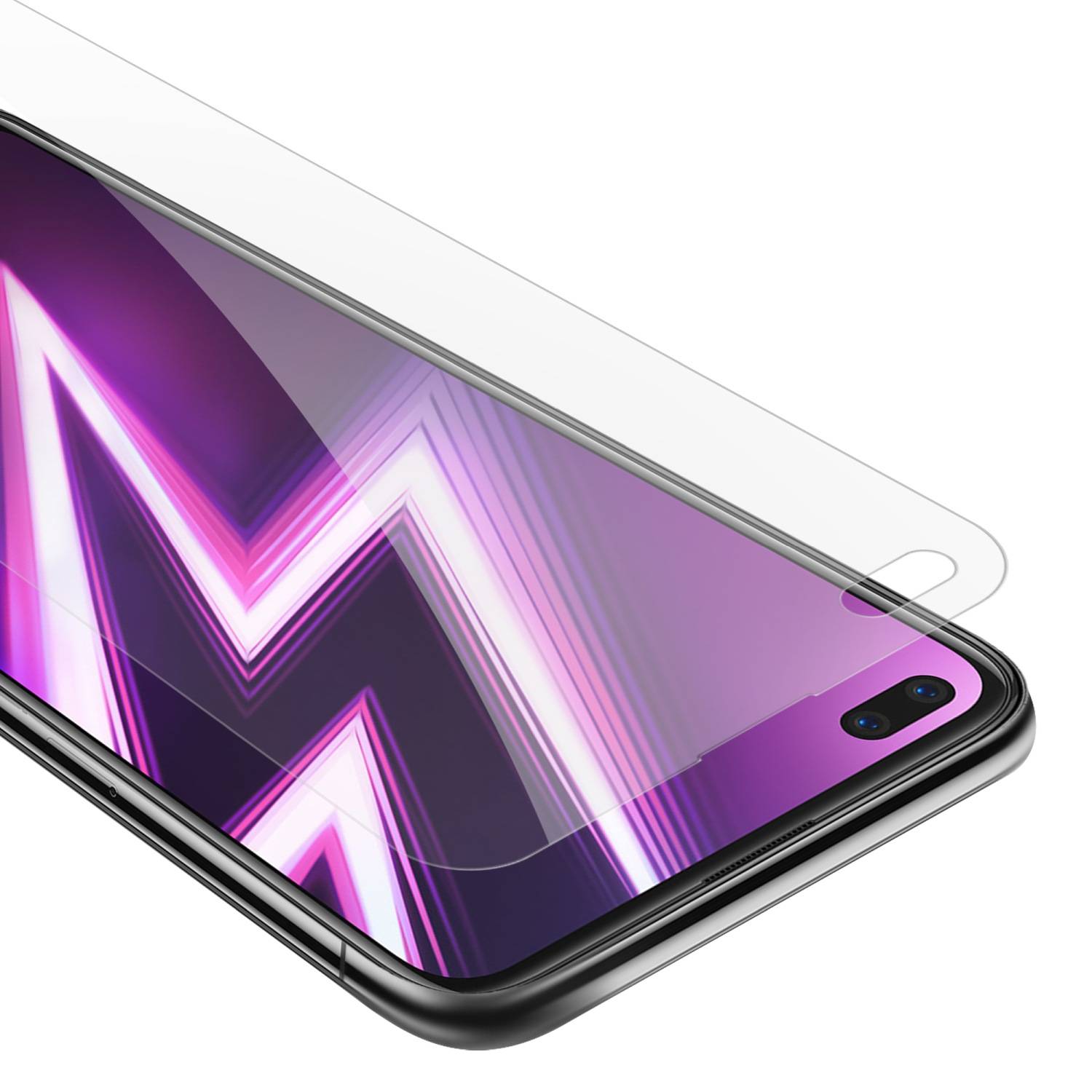 Cadorabo Panzer Folie für Realme 6 PRO Schutzfolie in Transparent Gehärtetes Tempered Display-Schutzglas