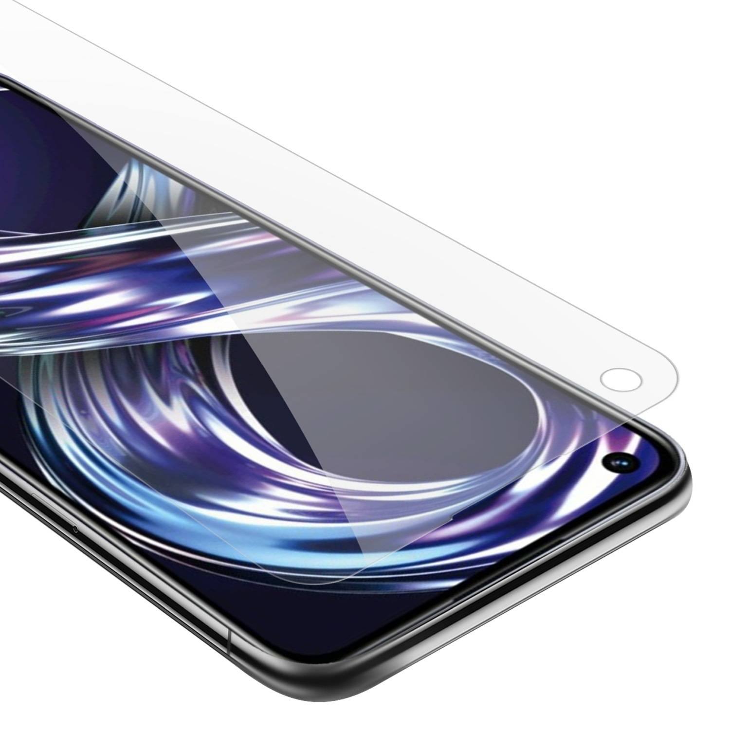 Cadorabo Panzer Folie für Realme 8i / Narzo 50 4G Schutzfolie in Transparent Gehärtetes Tempered Display-Schutzglas