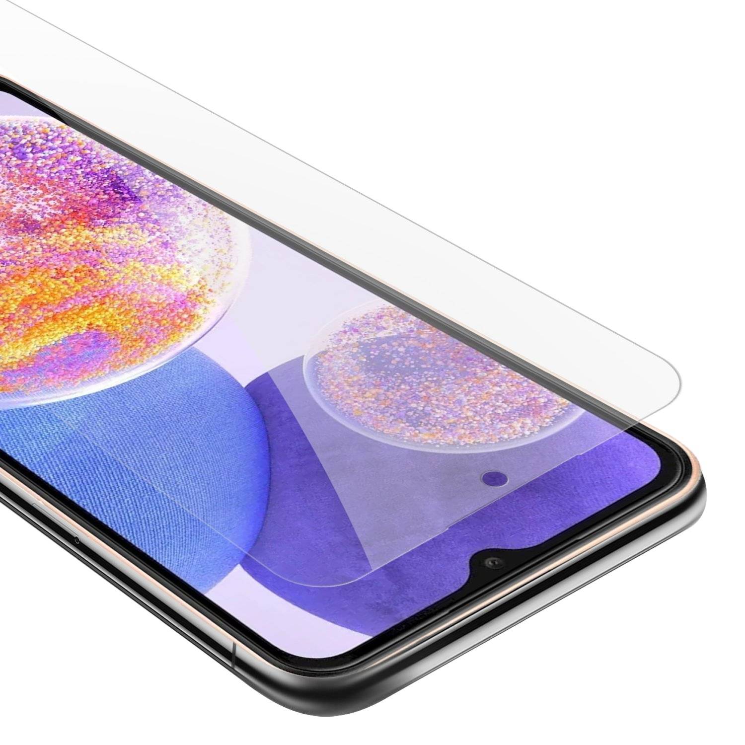 Cadorabo Panzer Folie für Samsung Galaxy A23 4G Schutzfolie in Transparent Gehärtetes Tempered Display-Schutzglas