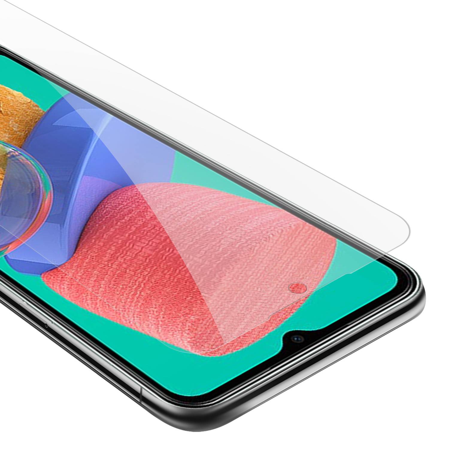Cadorabo Panzer Folie für Samsung Galaxy M33 5G Schutzfolie in Transparent Gehärtetes Tempered Display-Schutzglas