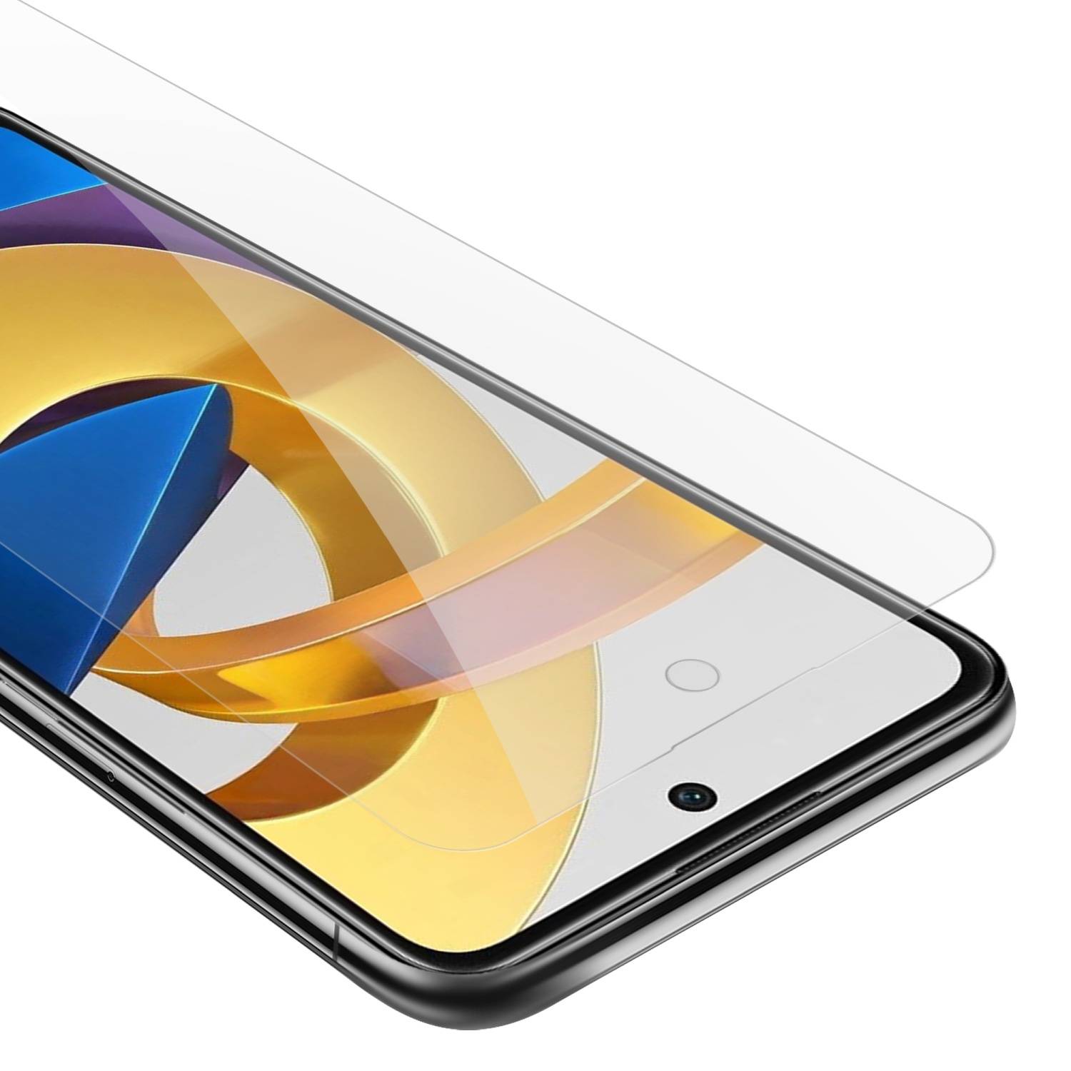 Cadorabo Panzer Folie für Xiaomi POCO M4 PRO 5G Schutzfolie in Transparent Gehärtetes Tempered Display-Schutzglas