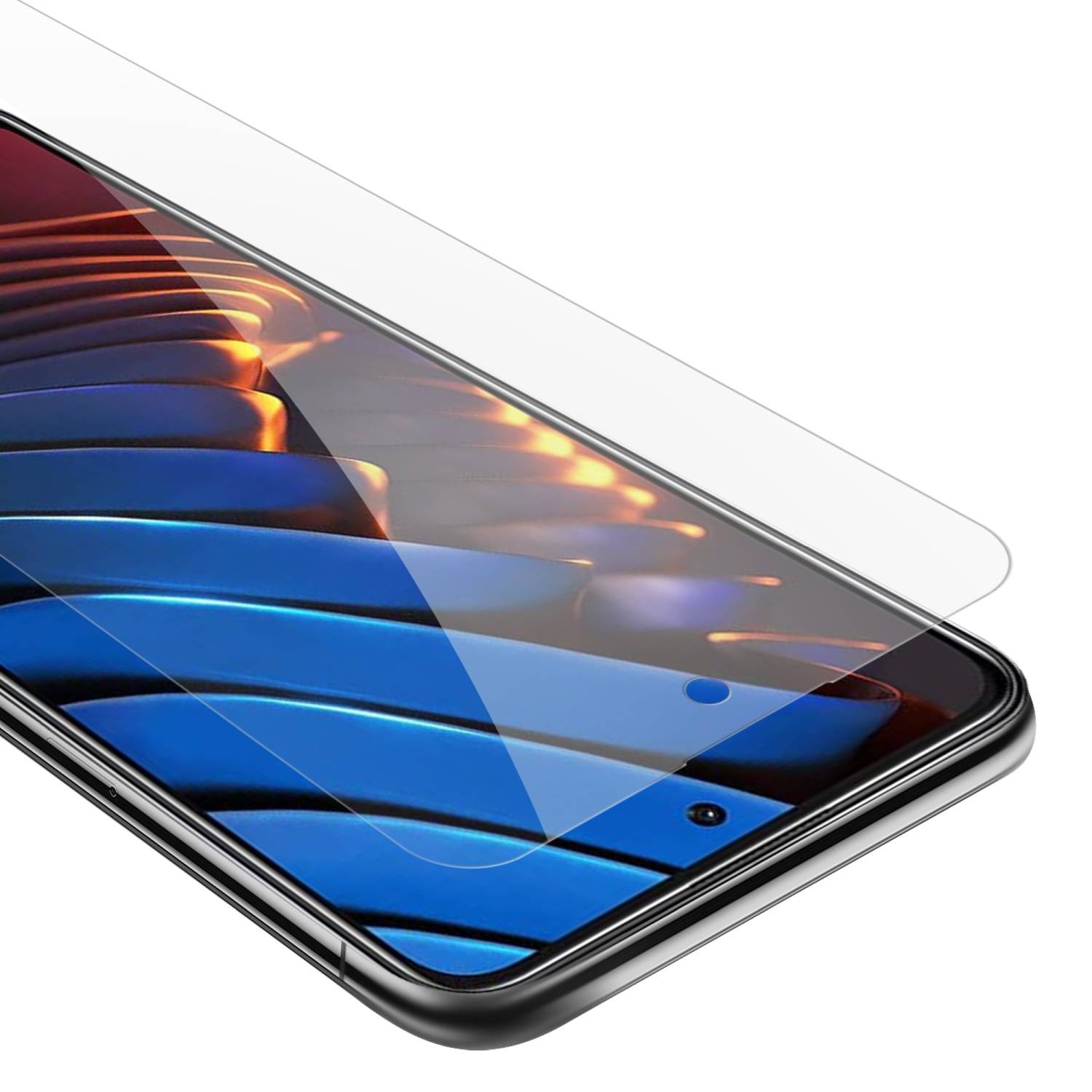 Cadorabo Panzer Folie für Xiaomi POCO X3 GT Schutzfolie in Transparent Gehärtetes Tempered Display-Schutzglas
