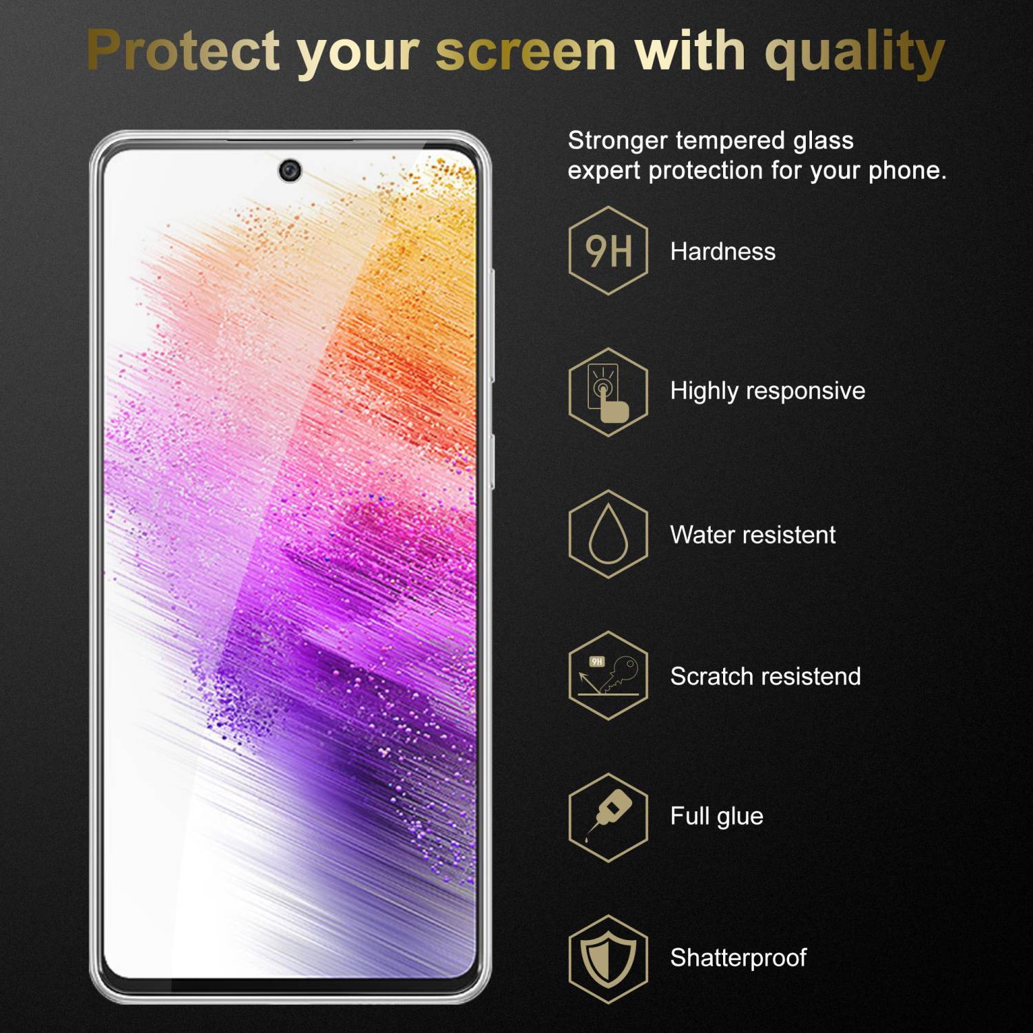 Cadorabo 3x Panzer Folie für Samsung Galaxy A73 5G Schutzfolie in Transparent Folie Tempered Display-Schutzglas
