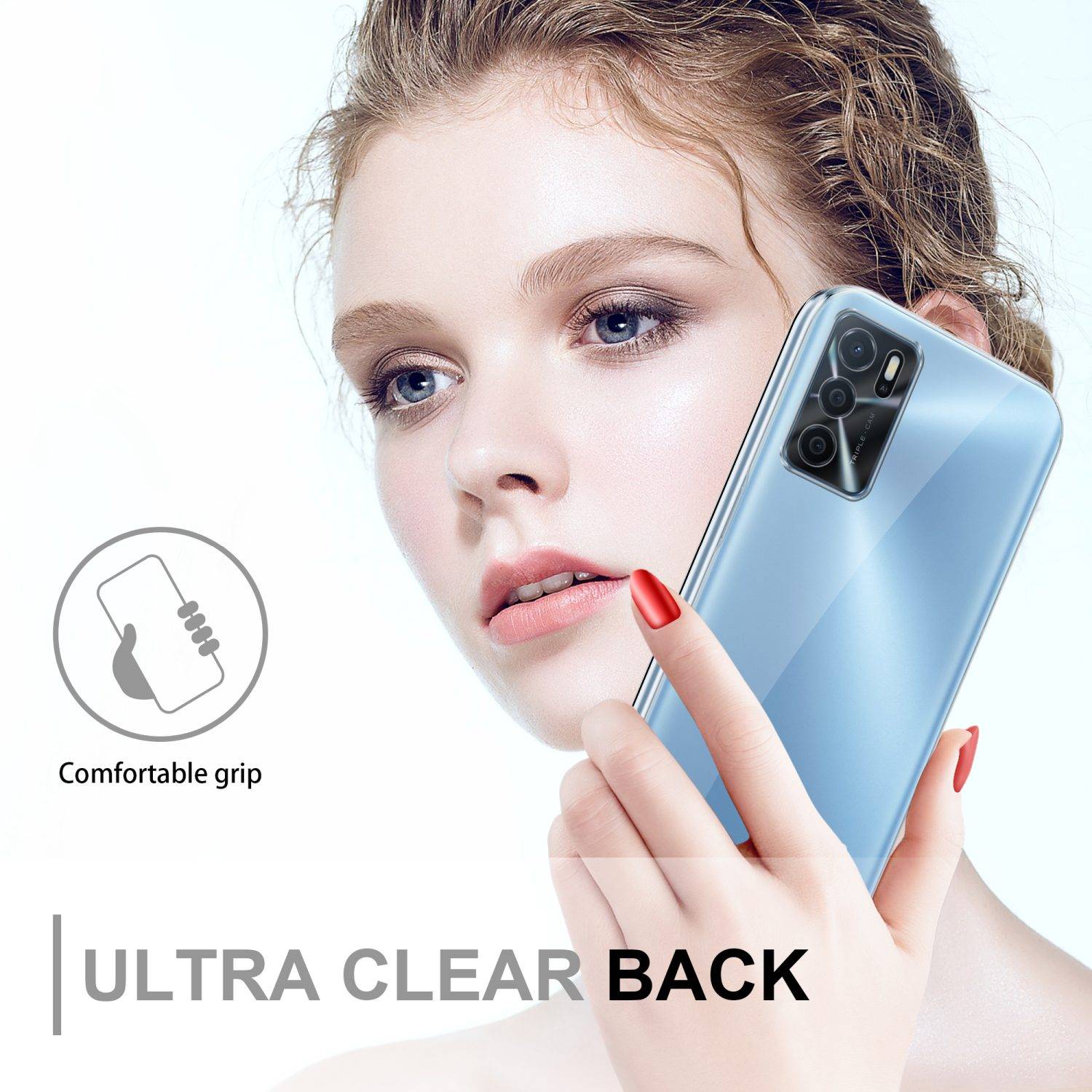 Cadorabo Schutzhülle für Oppo A16s / A54s Hülle in Transparent 360° Etui Full Body Handyhülle Cover Case