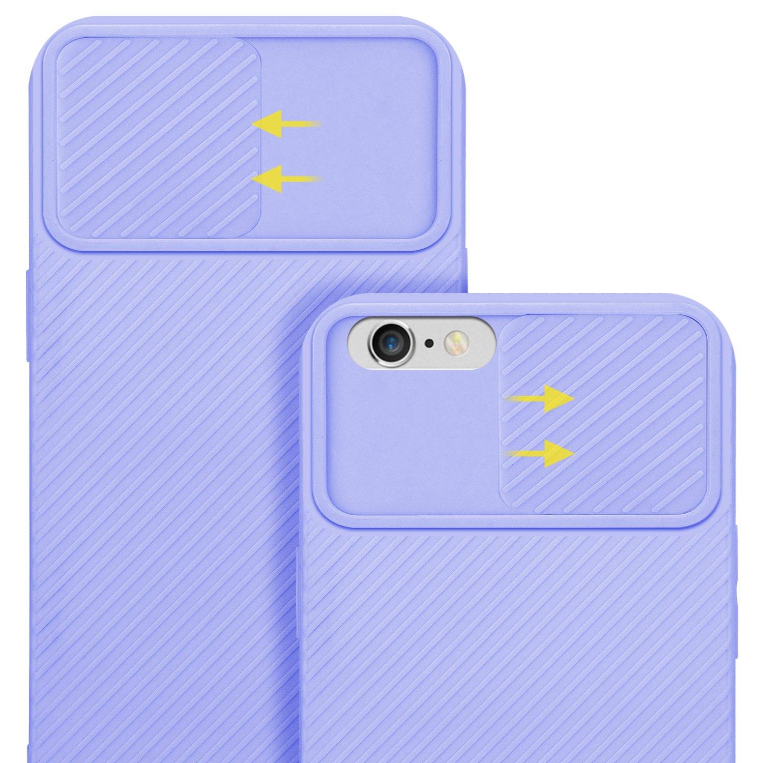 Cadorabo Hülle für Apple iPhone 6 PLUS / 6S PLUS Schutz Hülle in Lila Handyhülle TPU Etui Case Cover Kameraschutz