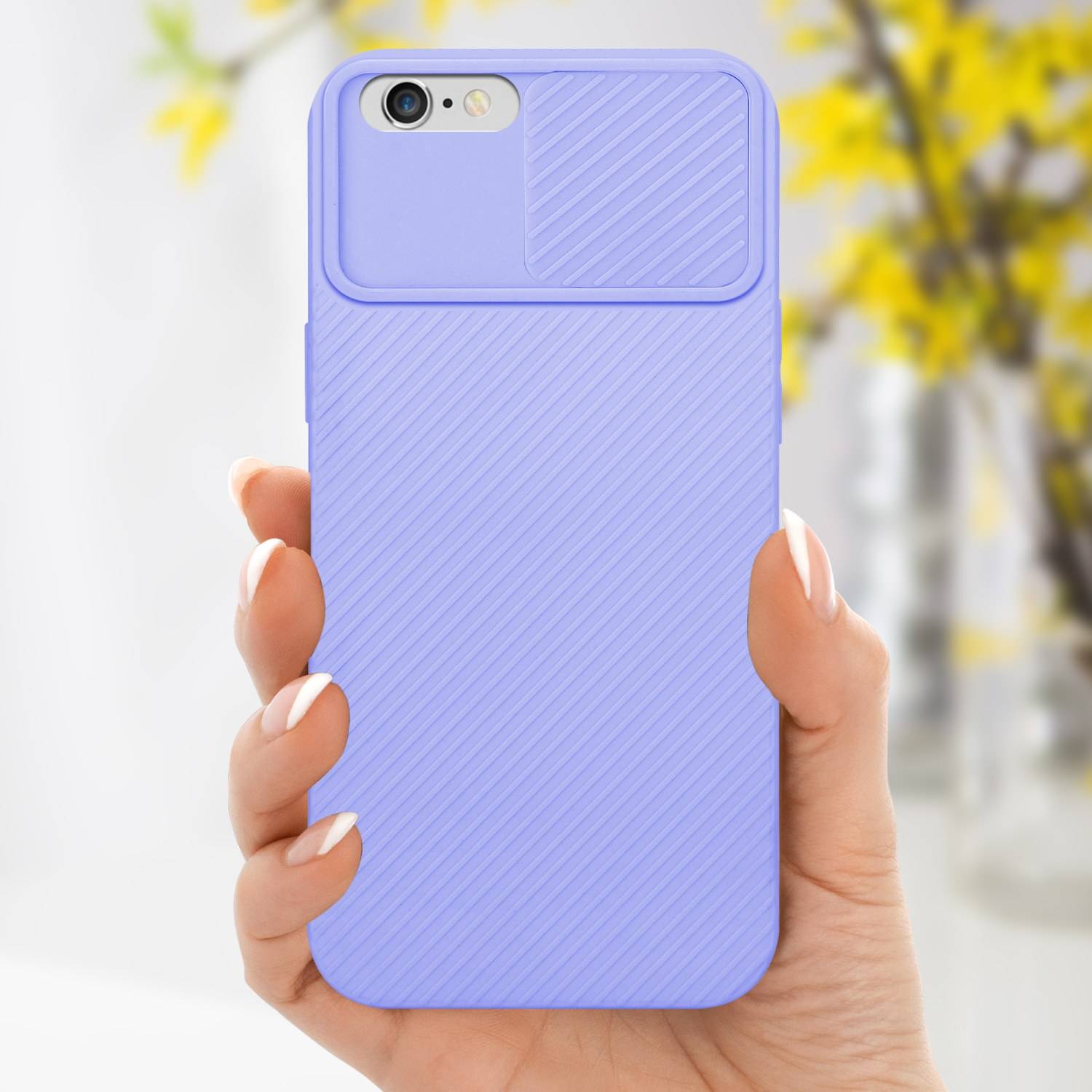 Cadorabo Hülle für Apple iPhone 6 PLUS / 6S PLUS Schutz Hülle in Lila Handyhülle TPU Etui Case Cover Kameraschutz