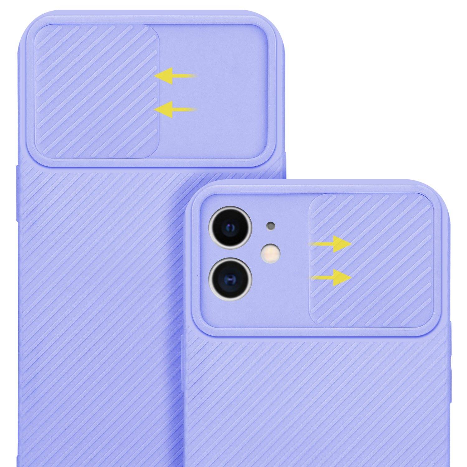 Cadorabo Hülle für Apple iPhone 11 Schutz Hülle in Lila Handyhülle TPU Etui Case Cover Kameraschutz