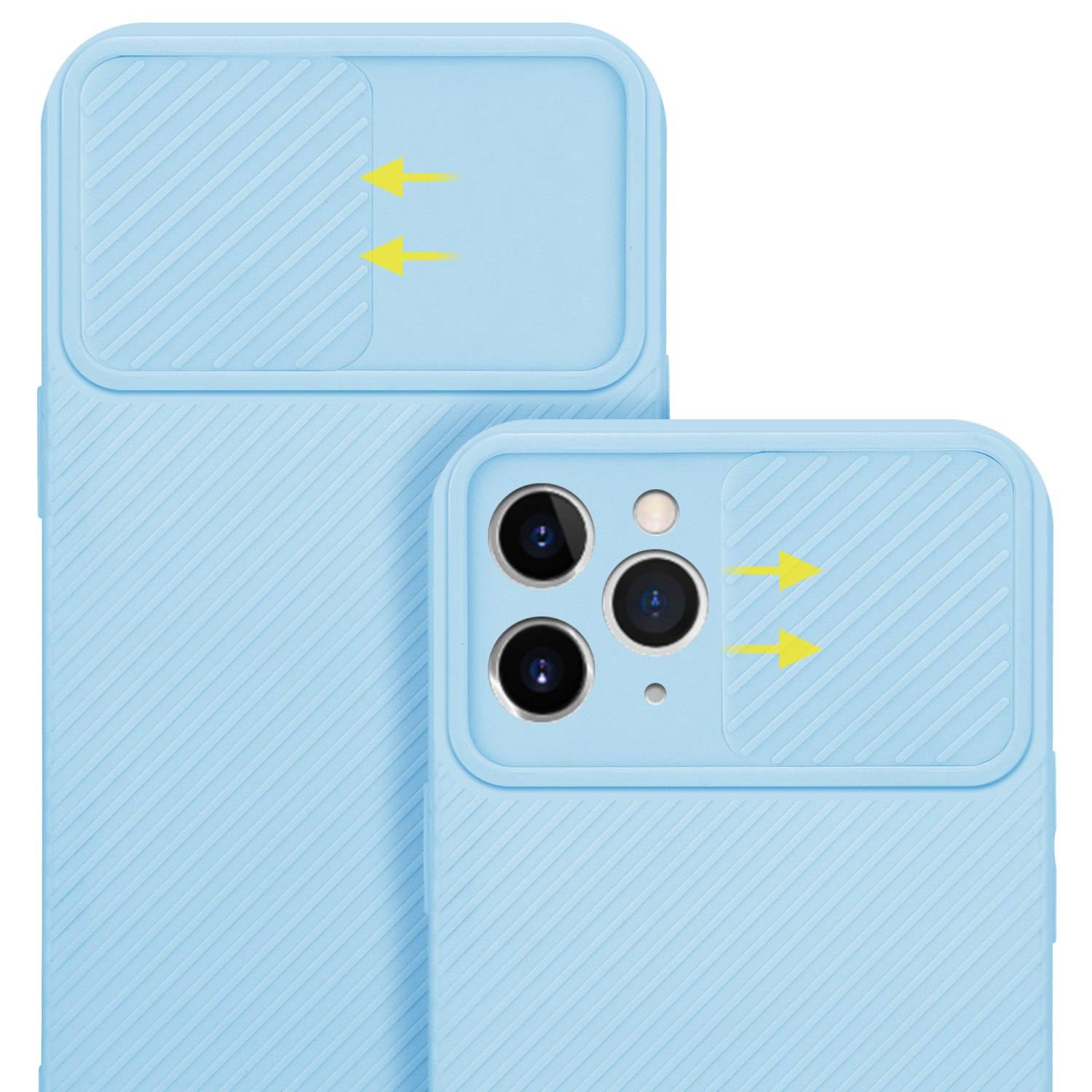 Cadorabo Hülle für Apple iPhone 11 PRO Schutz Hülle in Blau Handyhülle TPU Etui Case Cover Kameraschutz