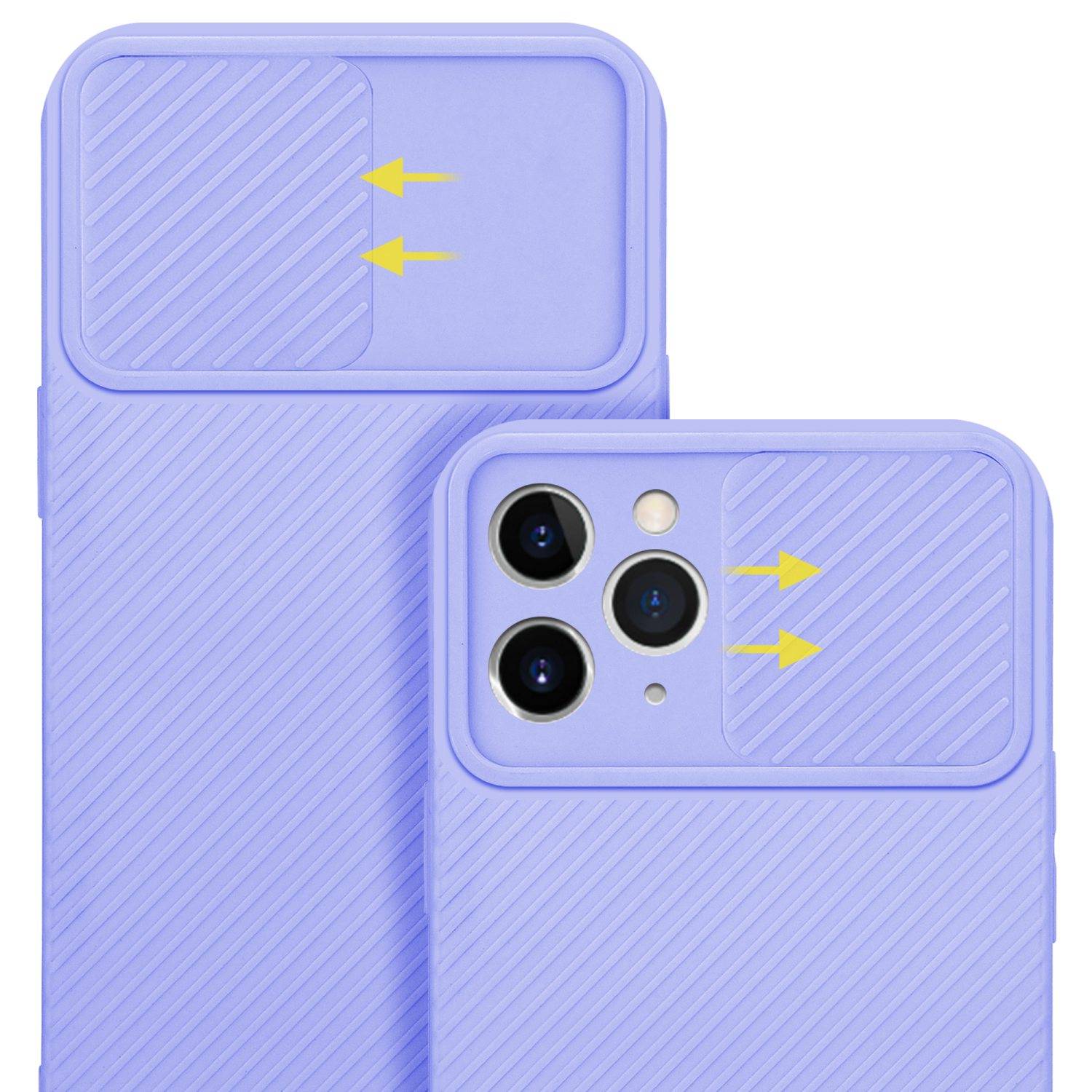 Cadorabo Hülle für Apple iPhone 11 PRO Schutz Hülle in Lila Handyhülle TPU Etui Case Cover Kameraschutz