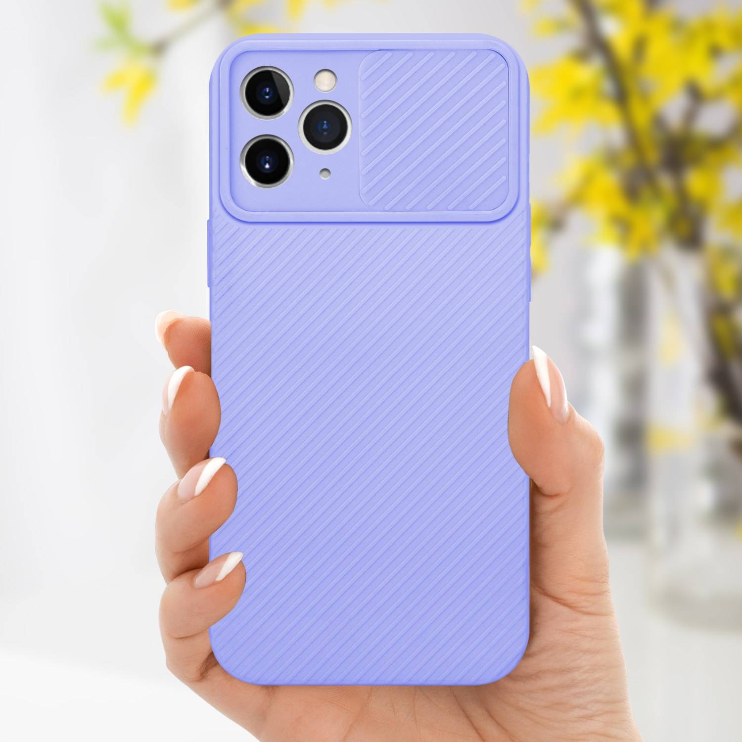 Cadorabo Hülle für Apple iPhone 11 PRO Schutz Hülle in Lila Handyhülle TPU Etui Case Cover Kameraschutz