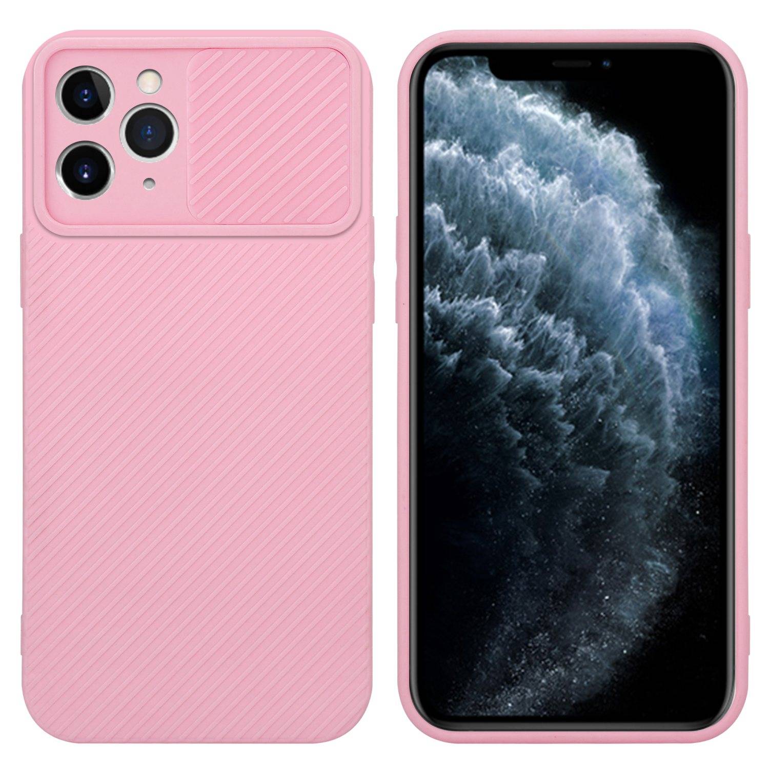 Cadorabo Hülle für Apple iPhone 11 PRO MAX Schutz Hülle in Rosa Handyhülle TPU Etui Case Cover Kameraschutz