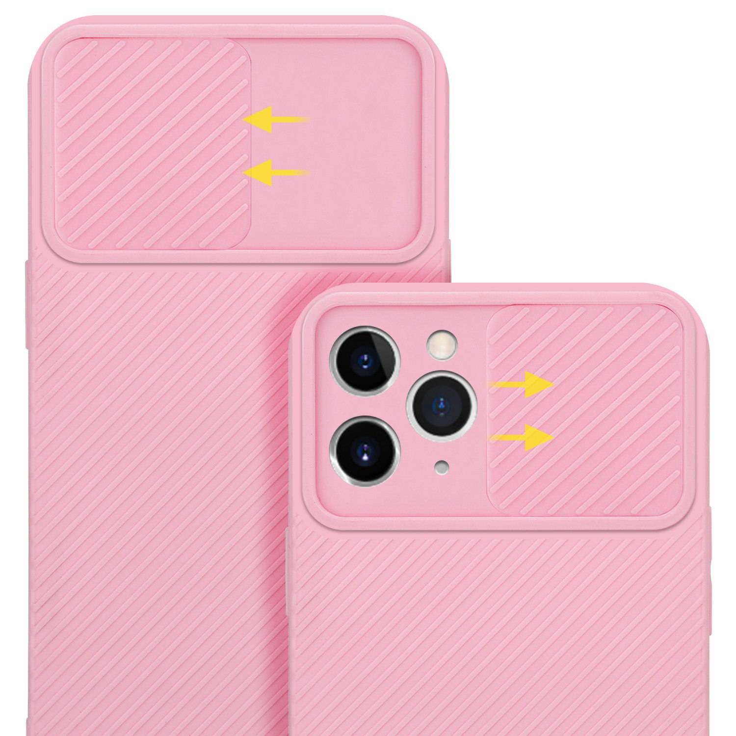 Cadorabo Hülle für Apple iPhone 11 PRO MAX Schutz Hülle in Rosa Handyhülle TPU Etui Case Cover Kameraschutz