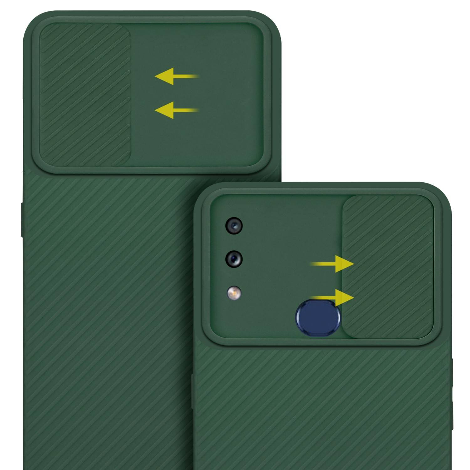 Cadorabo Hülle für Samsung Galaxy A10s / M01s Schutz Hülle in Grün Handyhülle TPU Etui Case Cover Kameraschutz