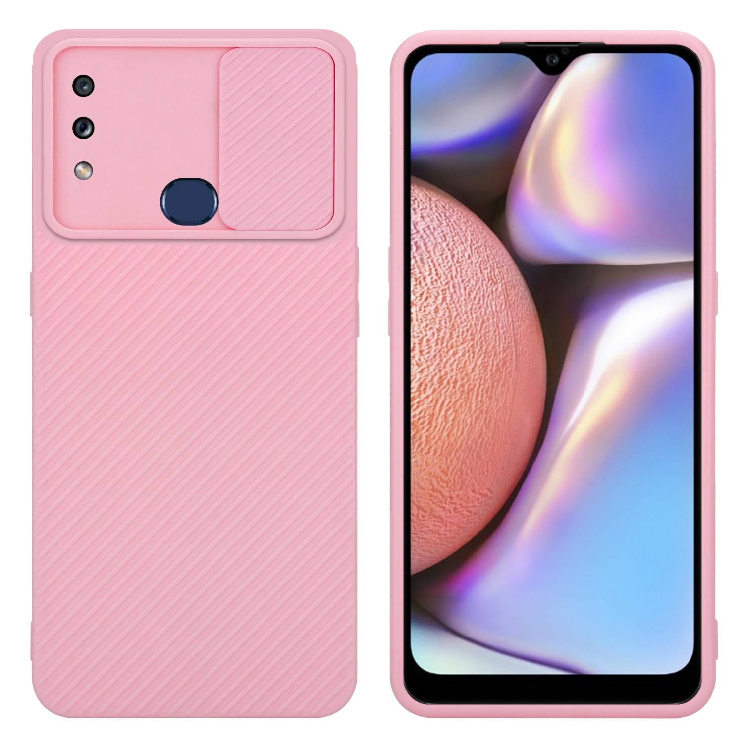 Cadorabo Hülle für Samsung Galaxy A10s / M01s Schutz Hülle in Rosa Handyhülle TPU Etui Case Cover Kameraschutz