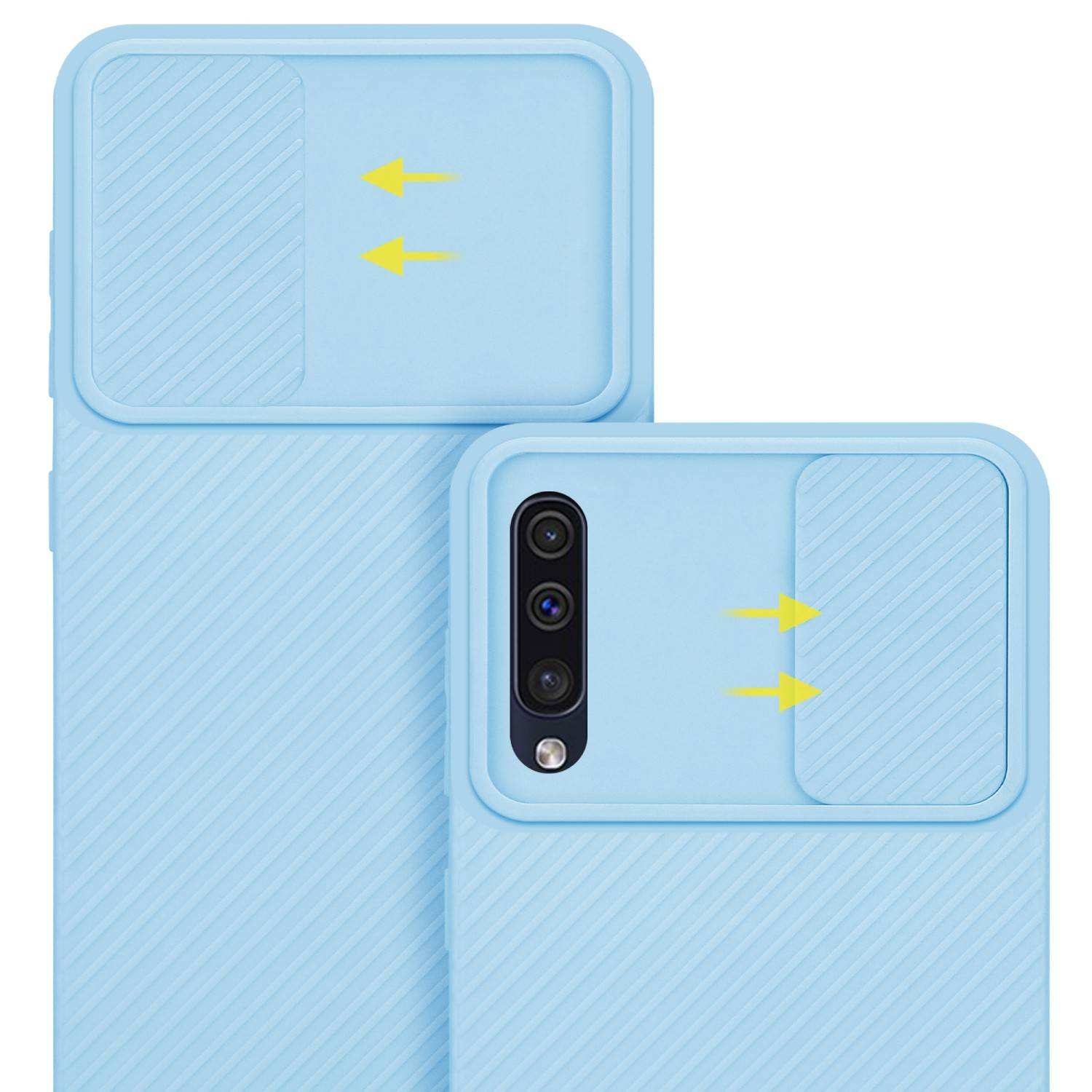 Cadorabo Hülle für Samsung Galaxy A50 4G / A50s / A30s Schutz Hülle in Blau Handyhülle TPU Etui Case Cover Kameraschutz