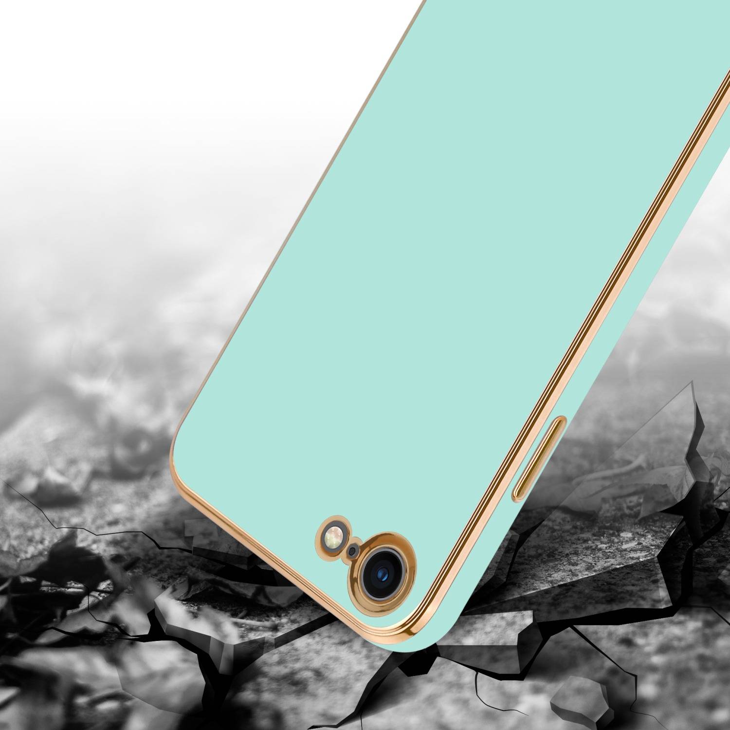Cadorabo Schutzhülle für Apple iPhone 7 / 7S / 8 / SE 2020 Hülle in Grün Handyhülle TPU Silikon Kameraschutz Etui Case